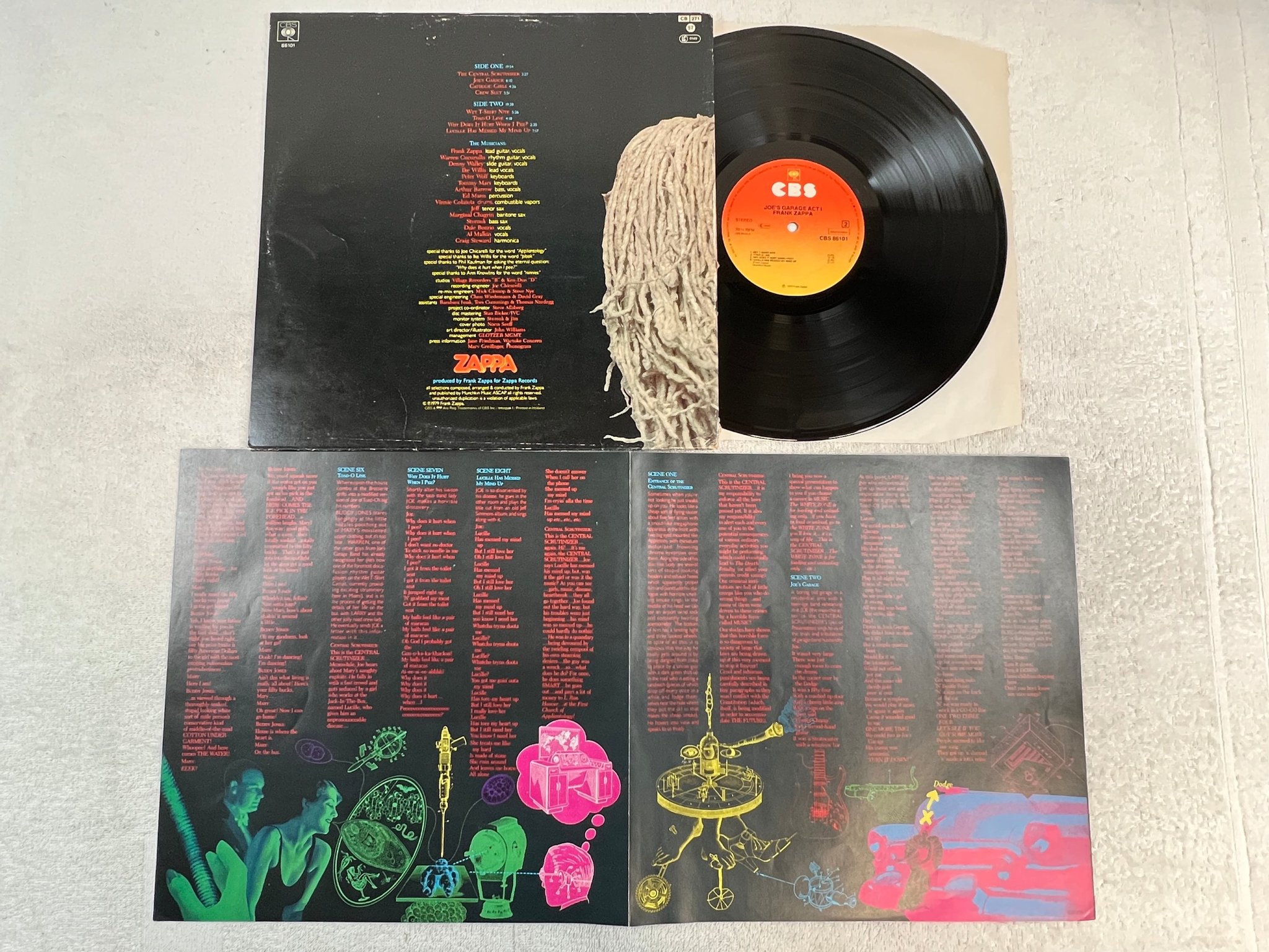 Omslagsbild för skivan FRANK ZAPPA act I LP -79 Hol CBS 86101