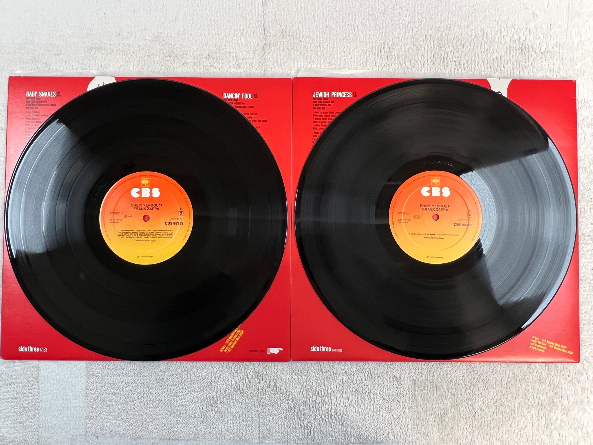 Omslagsbild för skivan FRANK ZAPPA sheik yerbouti 2xLP -79 Hol CBS 88339