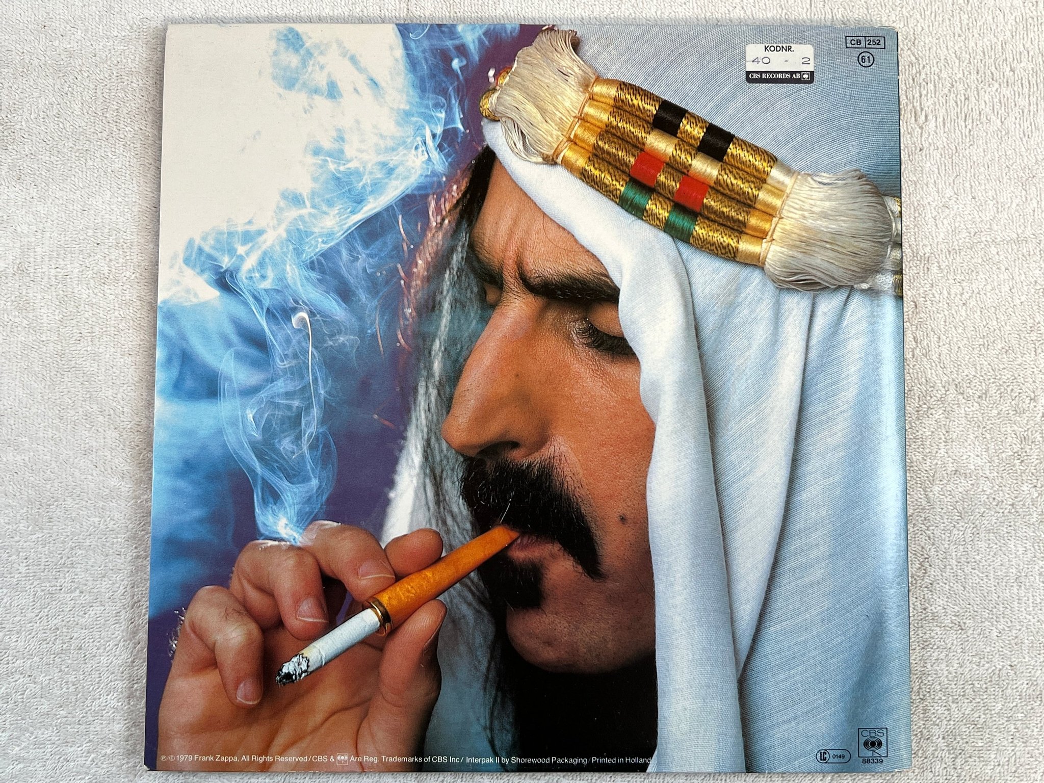 Omslagsbild för skivan FRANK ZAPPA sheik yerbouti 2xLP -79 Hol CBS 88339