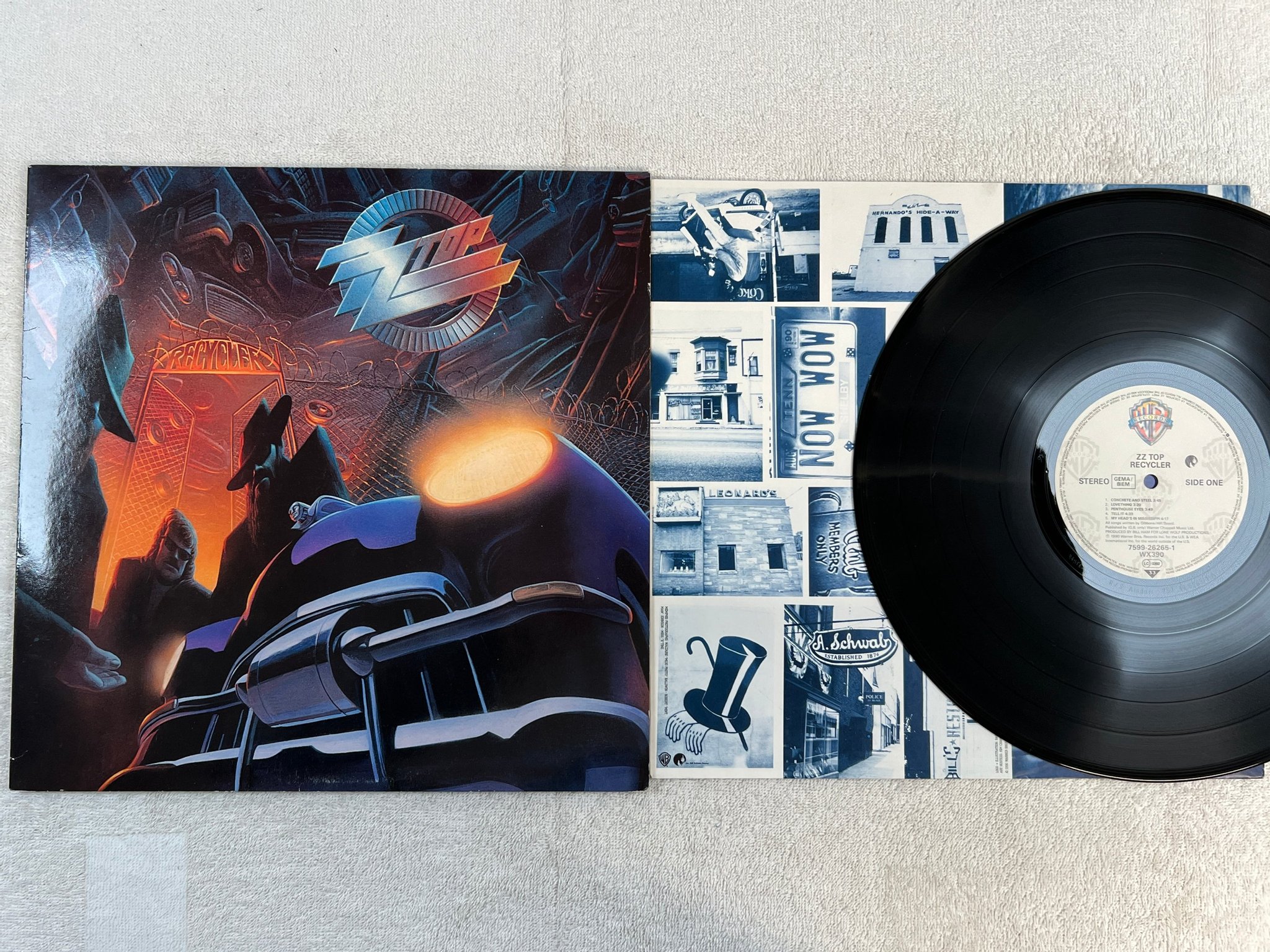 Omslagsbild för skivan ZZ TOP recycler LP -90 Ger WARNER 7599-26265-1