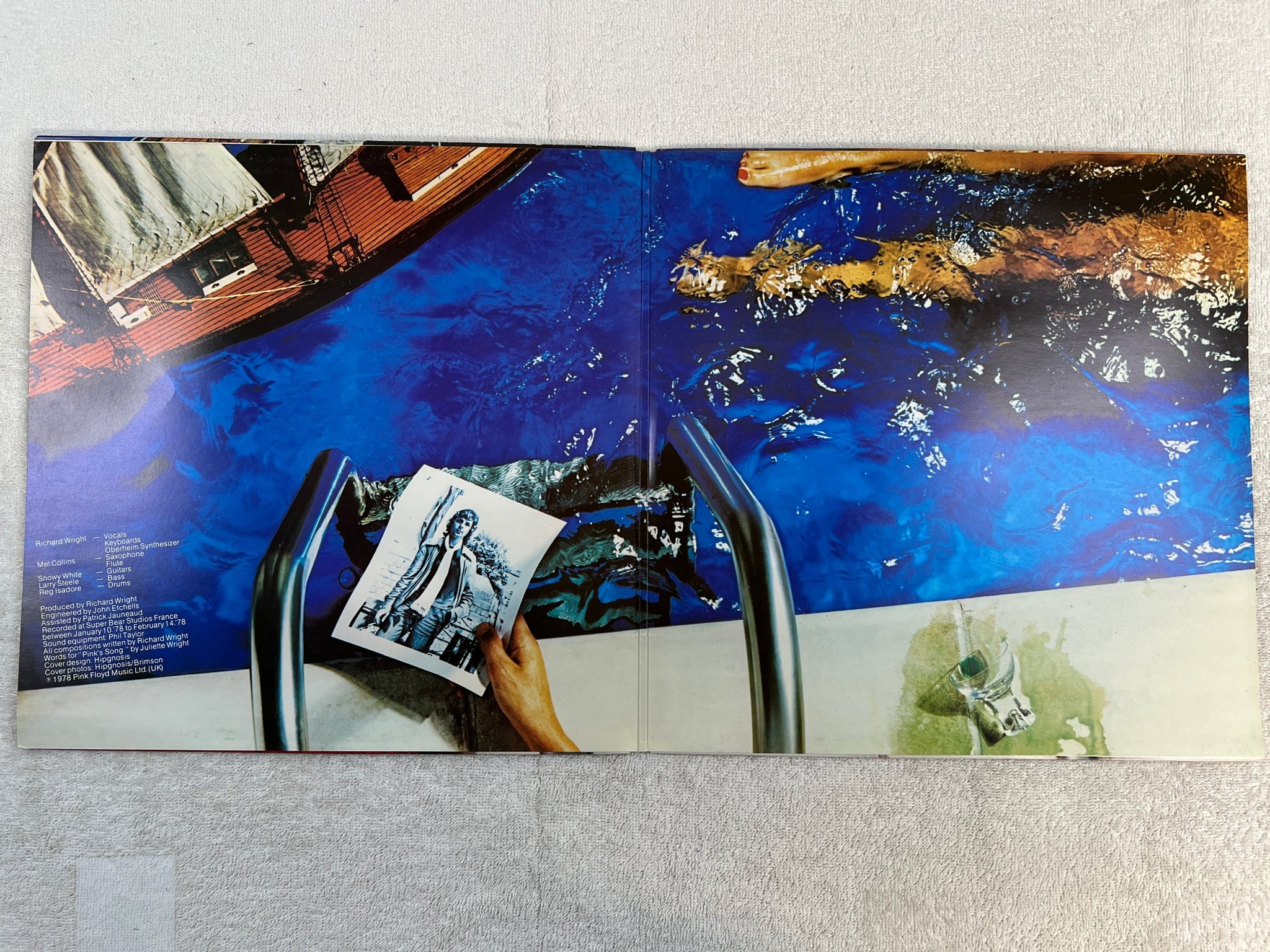 Omslagsbild för skivan RICK WRIGHT wet dream LP -78 ncb HARVEST 7C 062-61612