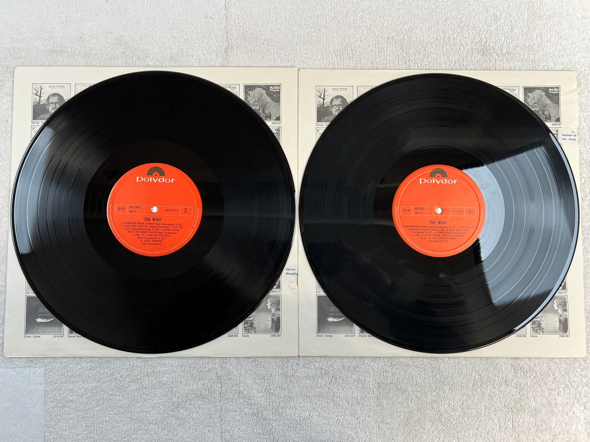 Omslagsbild för skivan THE WHO pop history vol 4 2xLP ncb POLYDOR 2675012