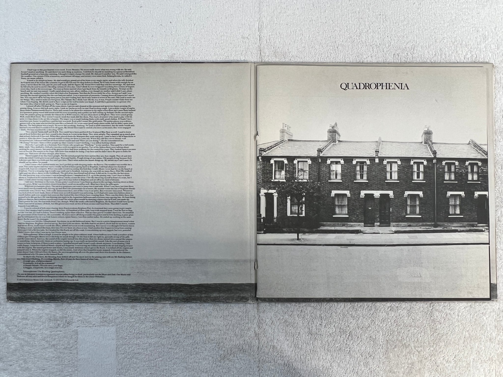 Omslagsbild för skivan THE WHO quadrophenia 2xLP Ger TRACK 2409204