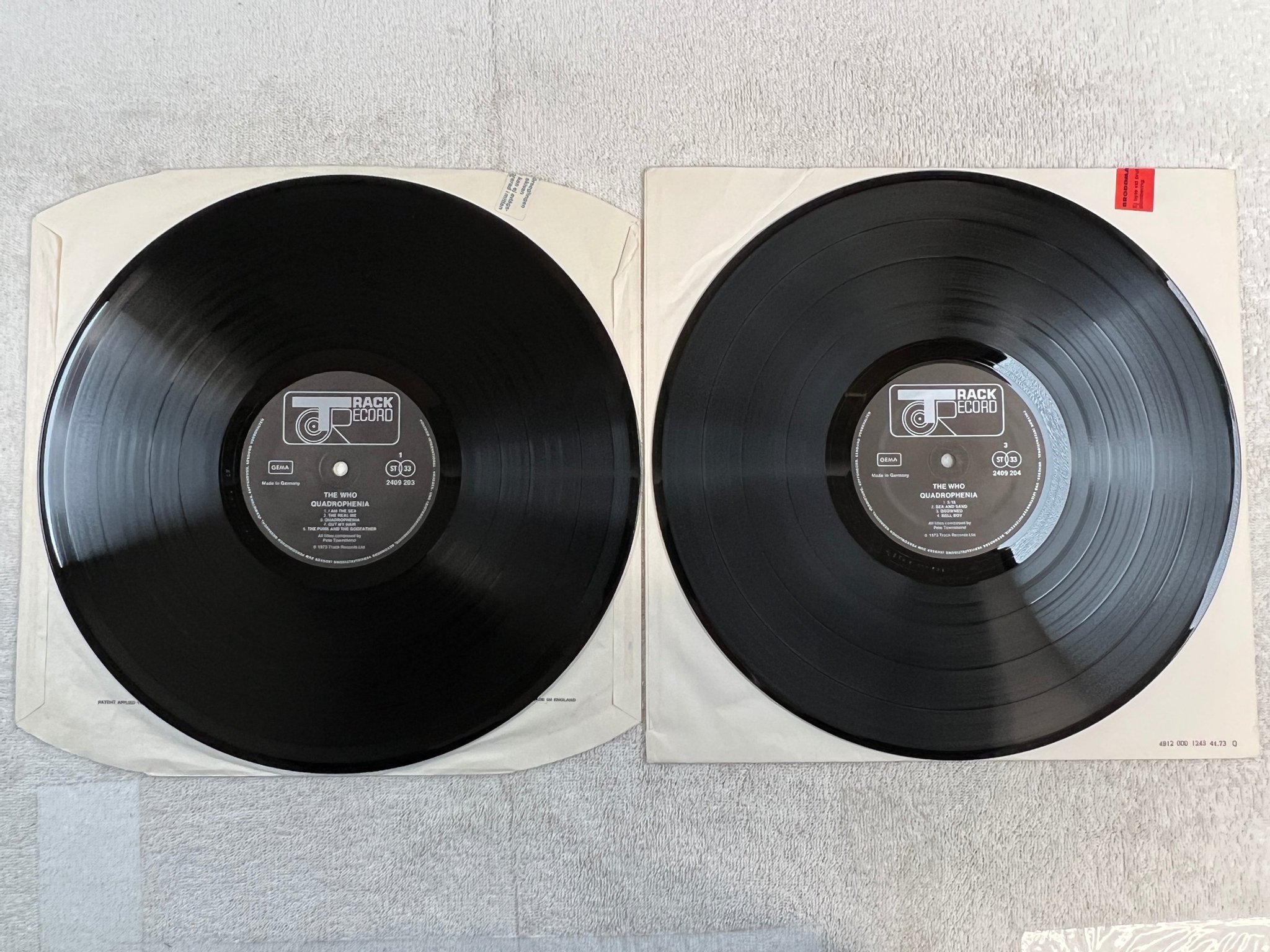 Omslagsbild för skivan THE WHO quadrophenia 2xLP Ger TRACK 2409204