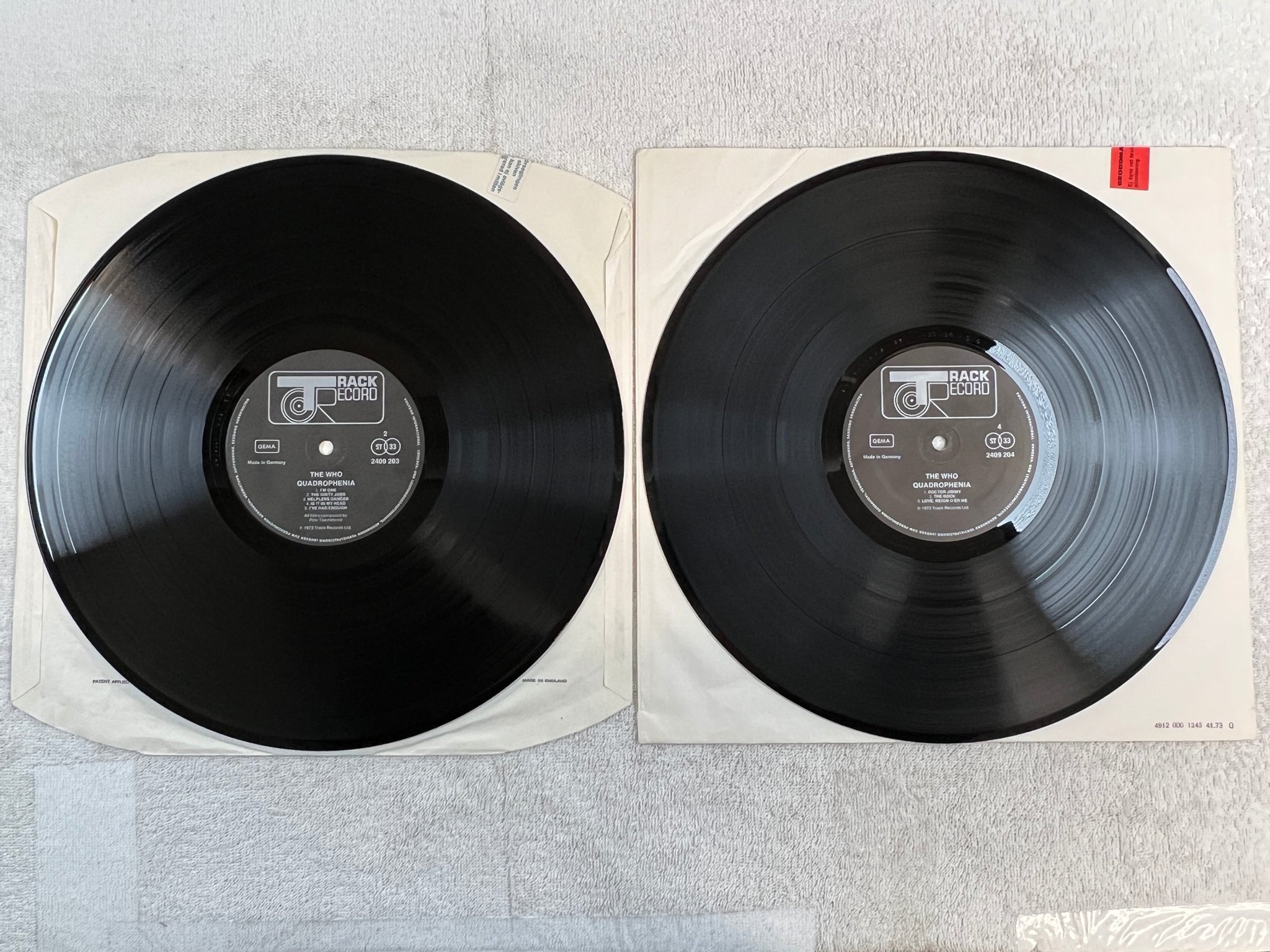 Omslagsbild för skivan THE WHO quadrophenia 2xLP Ger TRACK 2409204