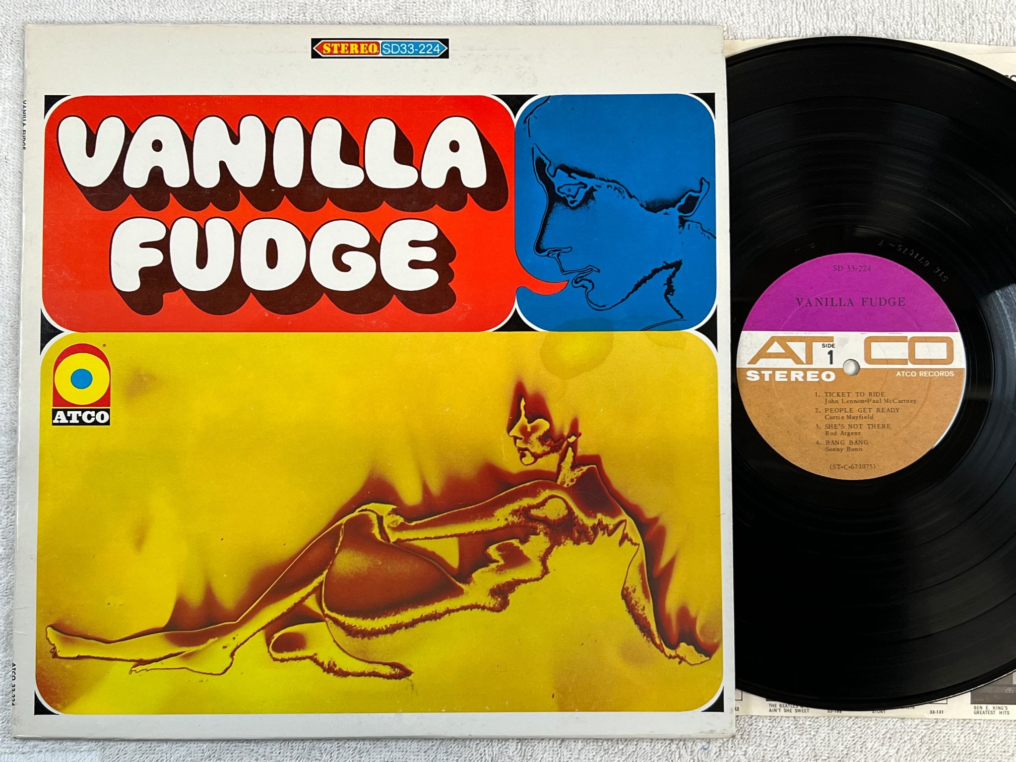 Omslagsbild för skivan VANILLA FUDGE s/t LP -67 US ATCO SD 33-224
