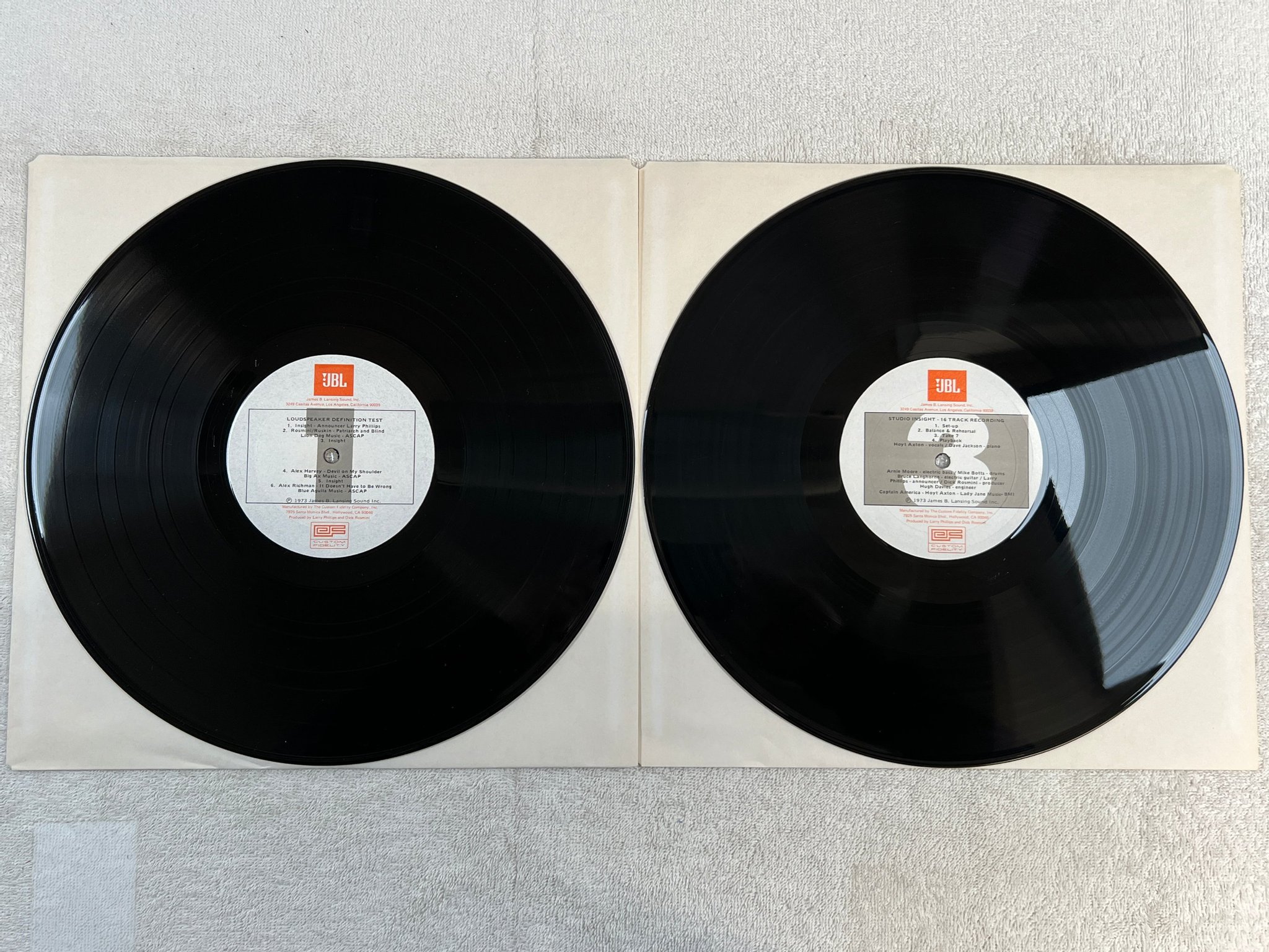 Omslagsbild för skivan V/A Sessions 2xLP -73 US JBL this is infact a guide to how records are made