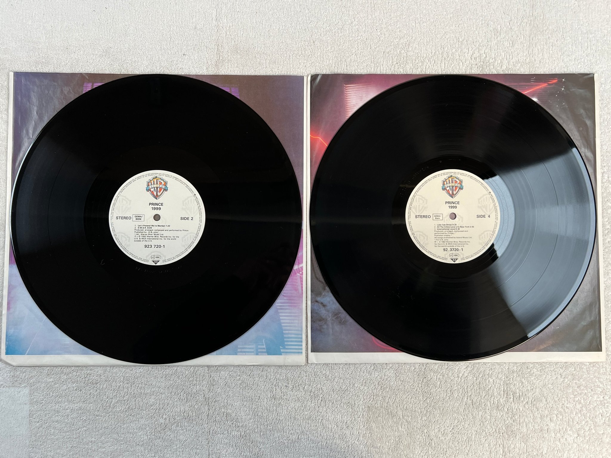 Omslagsbild för skivan PRINCE 1999 2xLP -82 Ger WARNER 923720-1