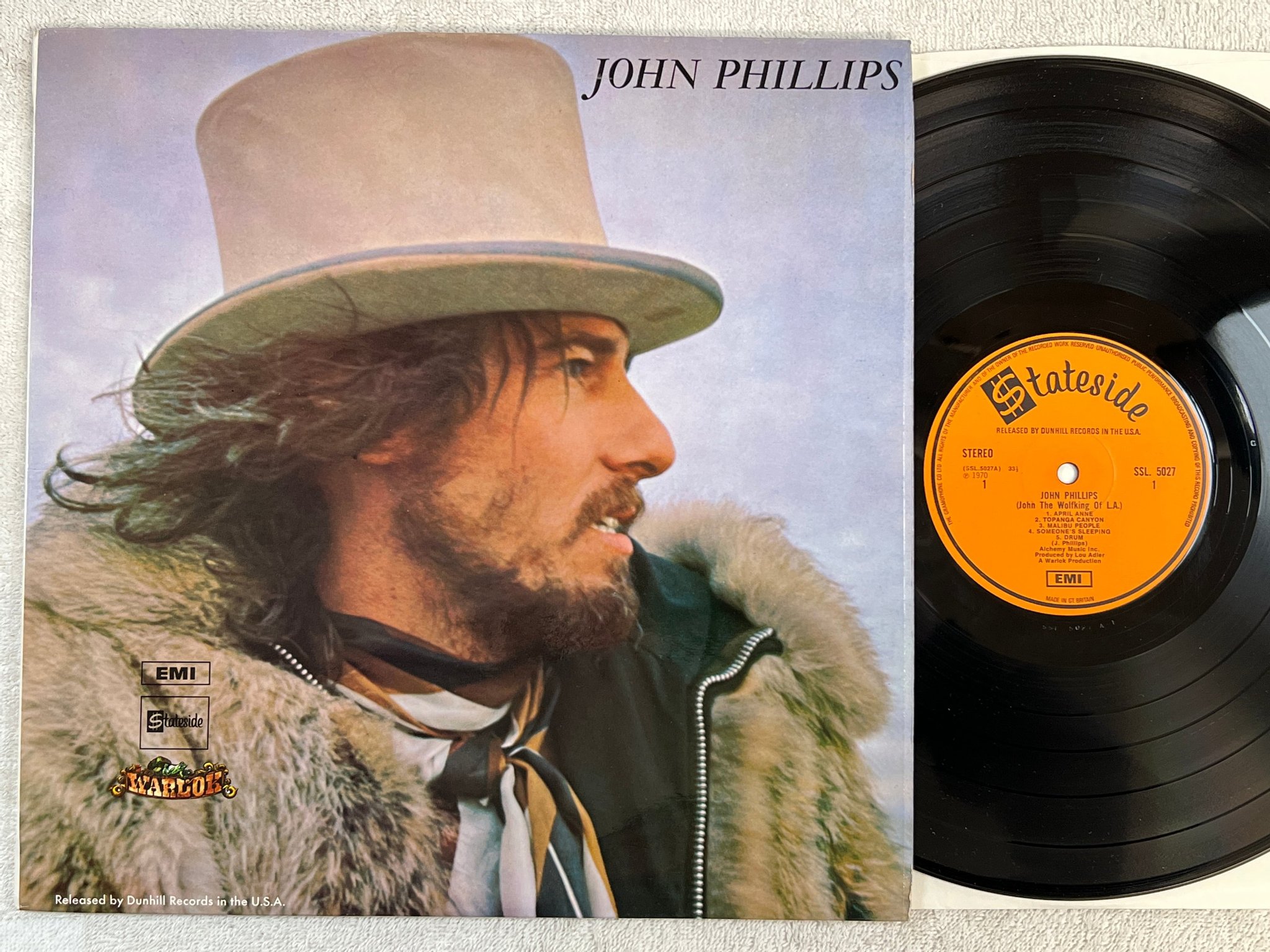Omslagsbild för skivan JOHN PHILIPS s/t LP -70 UK STATESIDE SSL 5027