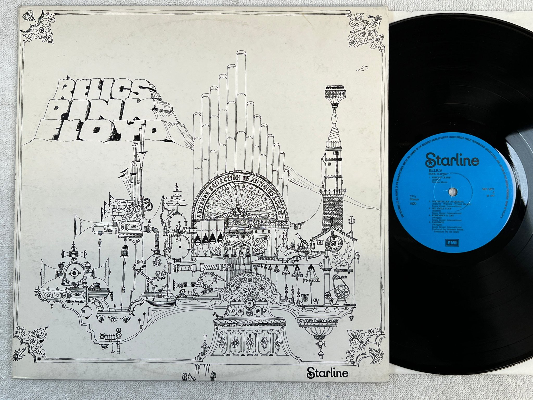 Omslagsbild för skivan PINK FLOYD relics LP ncb STARLINE SRS 5071