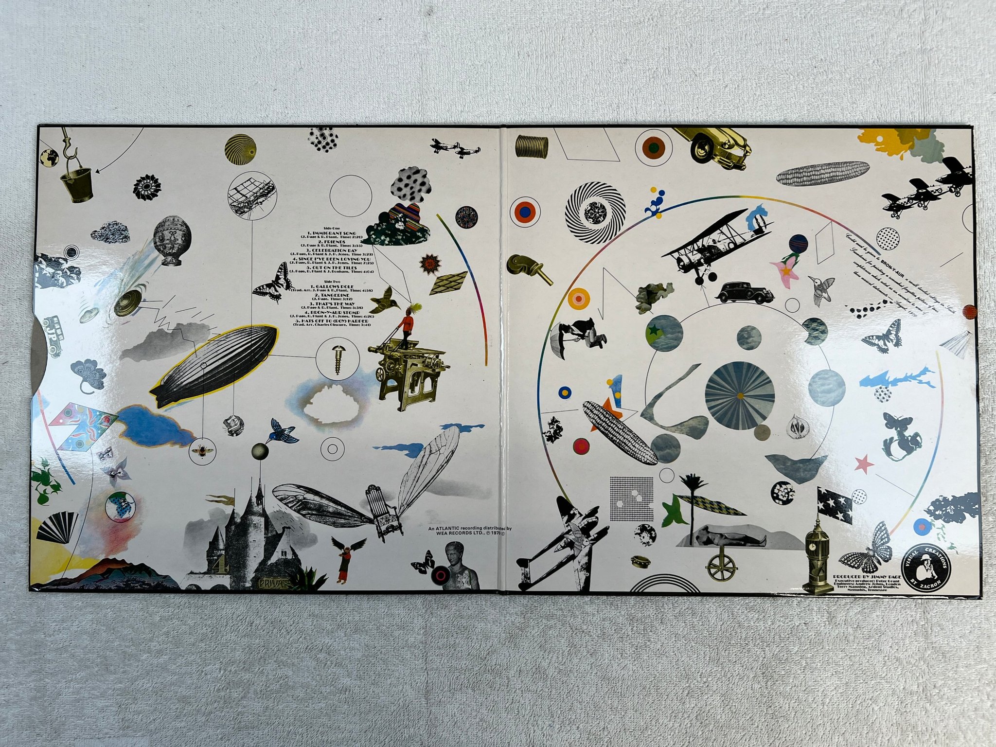 Omslagsbild för skivan LED ZEPPELIN III LP UK ATLANTIC K 50002 classic art work