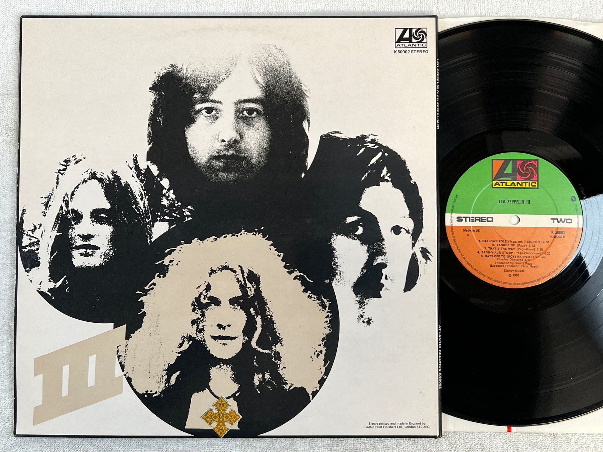 Omslagsbild för skivan LED ZEPPELIN III LP UK ATLANTIC K 50002 classic art work