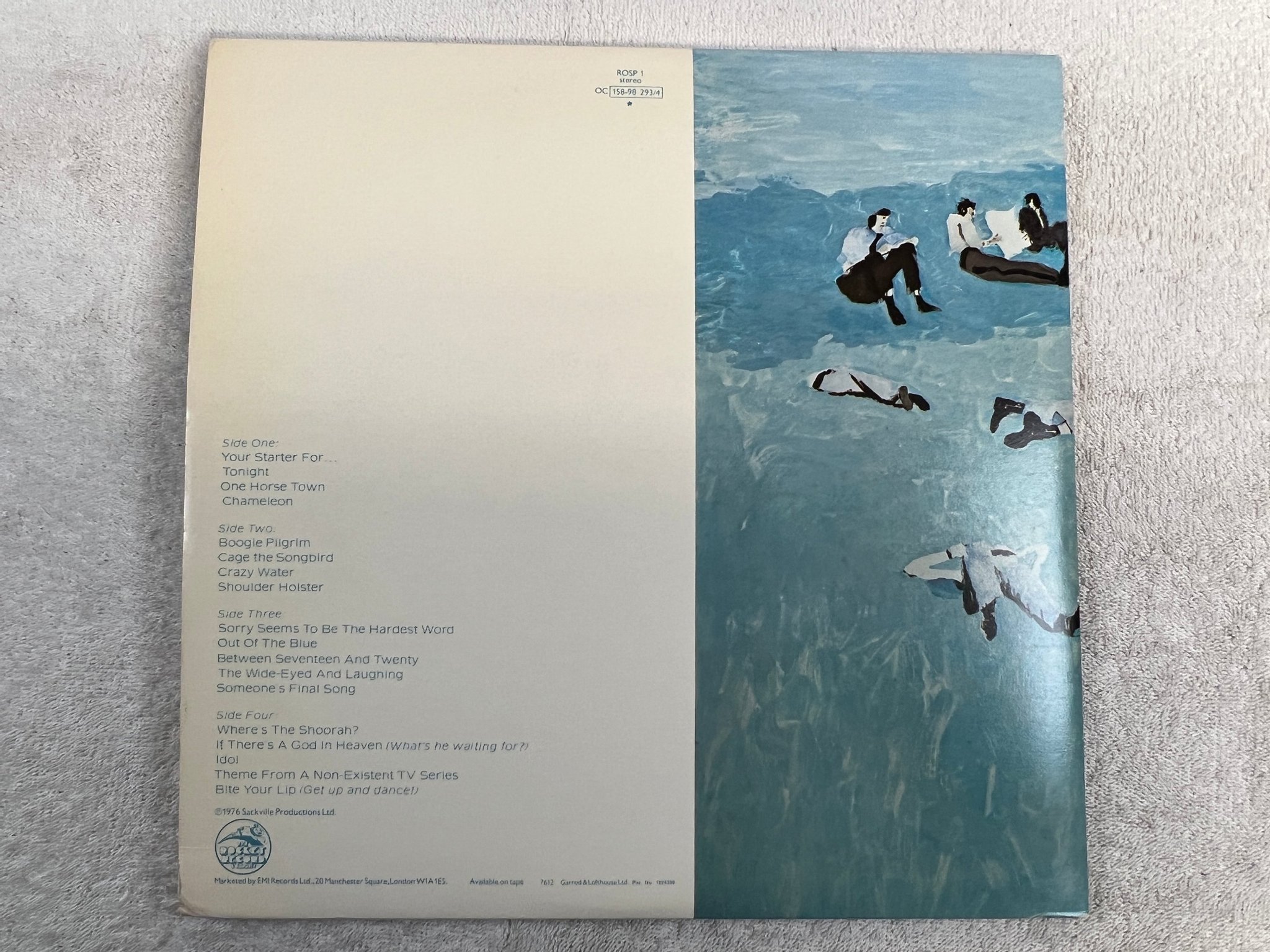 Omslagsbild för skivan ELTON JOHN blue movies 2xLP -76 UK THE ROCKET RECORD COMPANY ROLL-12