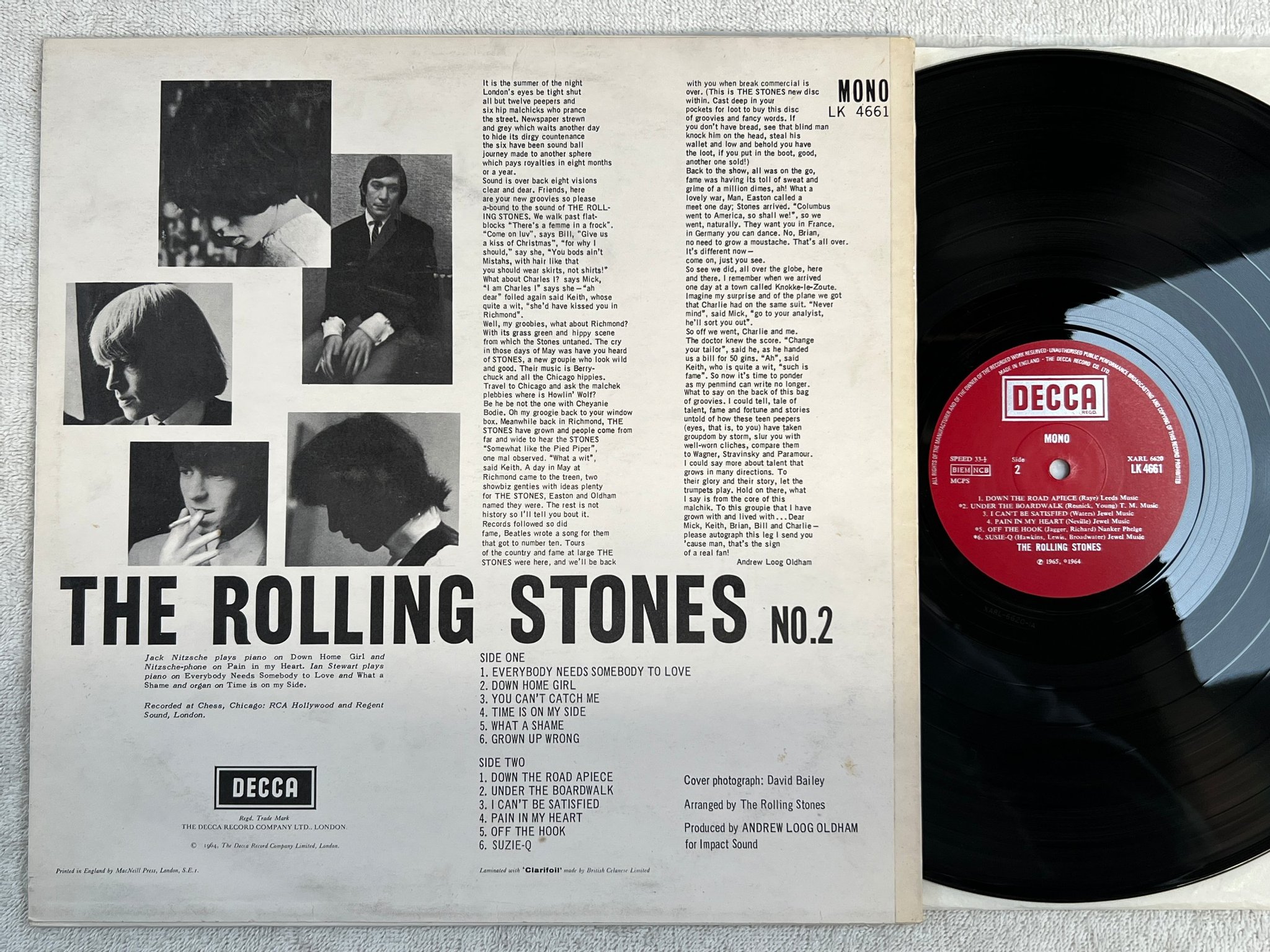 Omslagsbild för skivan ROLLING STONES s/t LP UK boxed DECCA LK 4661 mono 