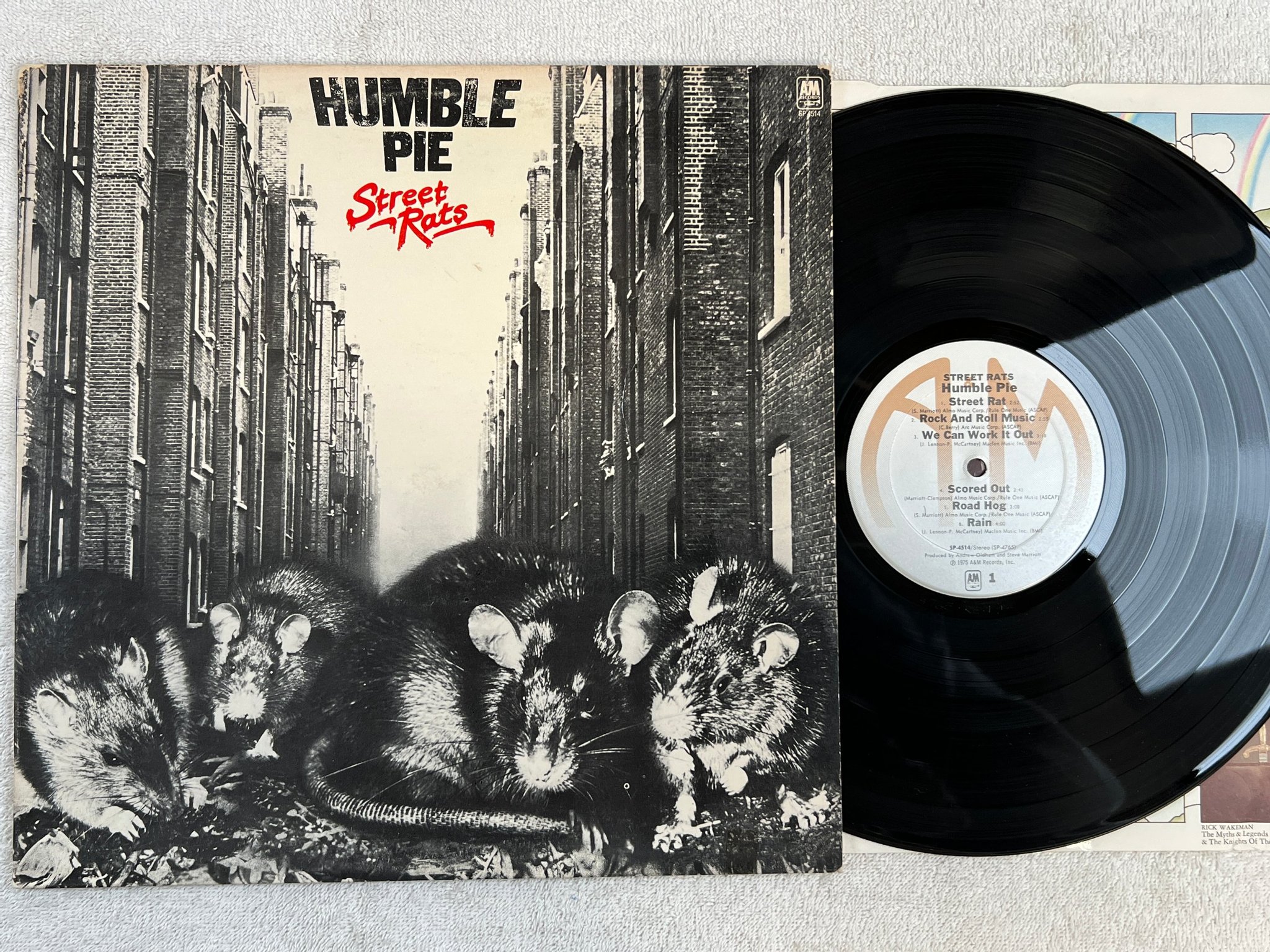 Omslagsbild för skivan HUMBLE PIE street rats LP -75 US A&M SP-4514