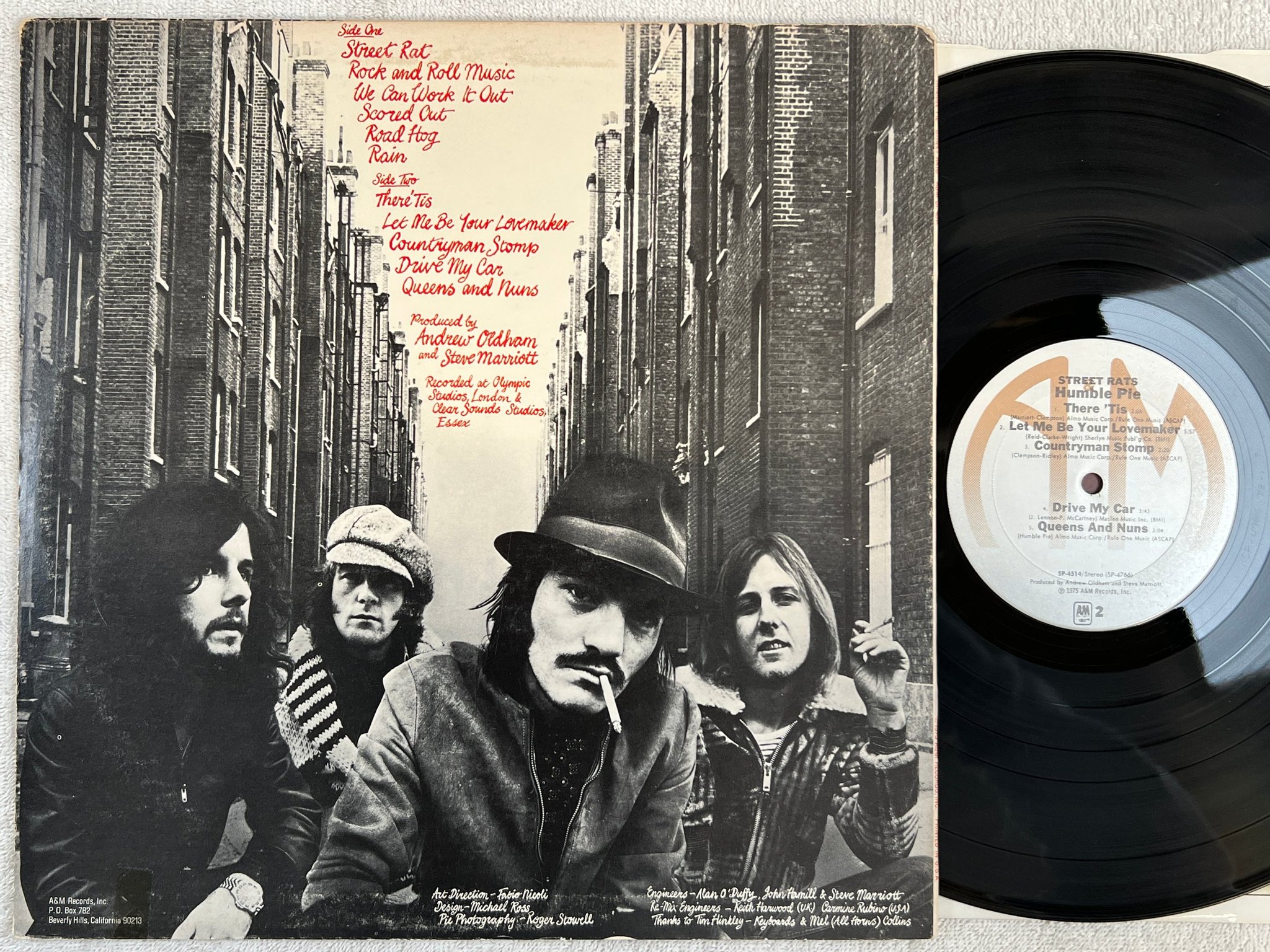 Omslagsbild för skivan HUMBLE PIE street rats LP -75 US A&M SP-4514