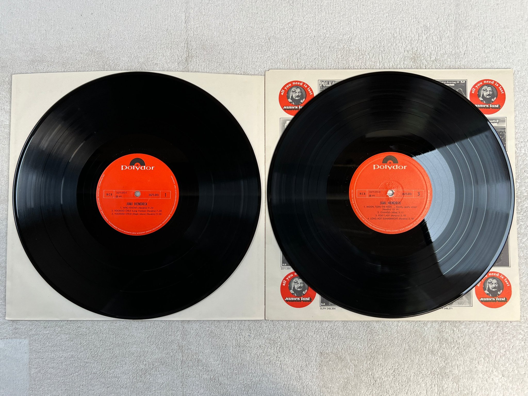 Omslagsbild för skivan JIMI HENDRIX pop history vol 2 2xLP -71 ncb POLYDOR 2675013