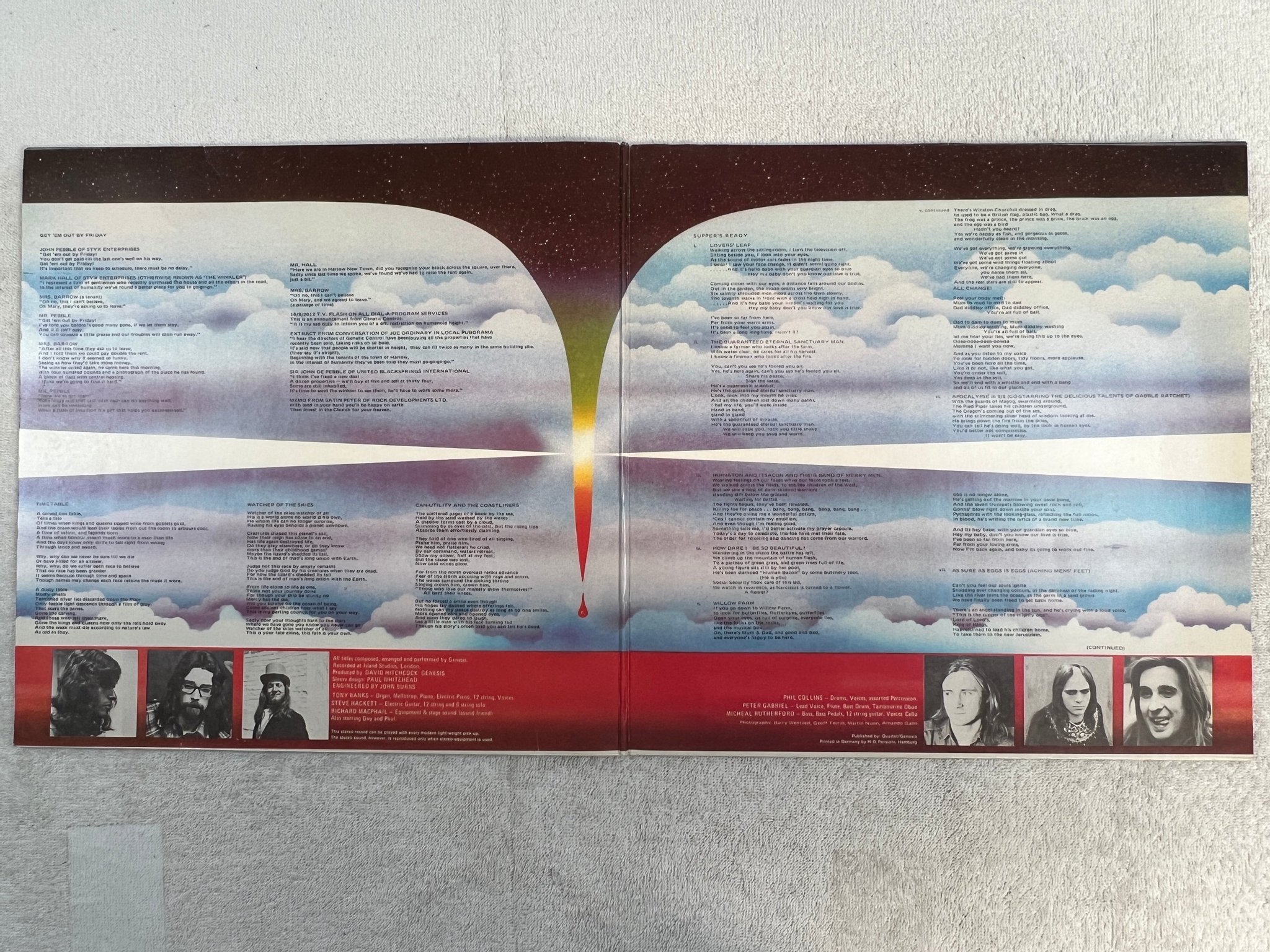 Omslagsbild för skivan GENESIS foxtrot LP re Ger FAMOUS CHARISMA 6369922