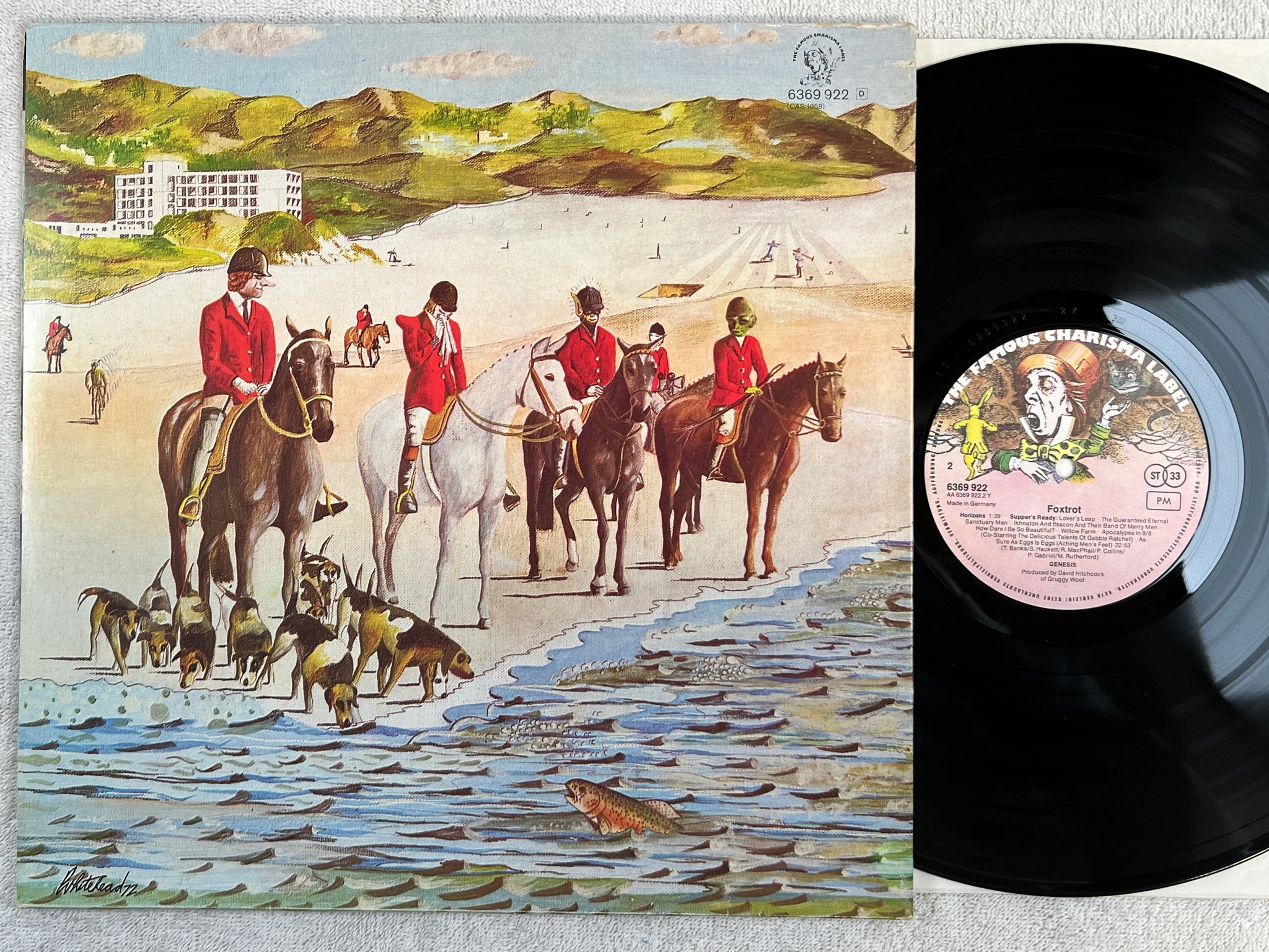 Omslagsbild för skivan GENESIS foxtrot LP re Ger FAMOUS CHARISMA 6369922