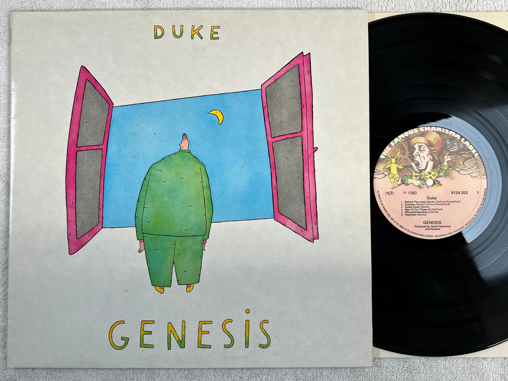 Omslagsbild för skivan GENESIS duke LP re ncb FAMOUS CHARISMA 9124 053