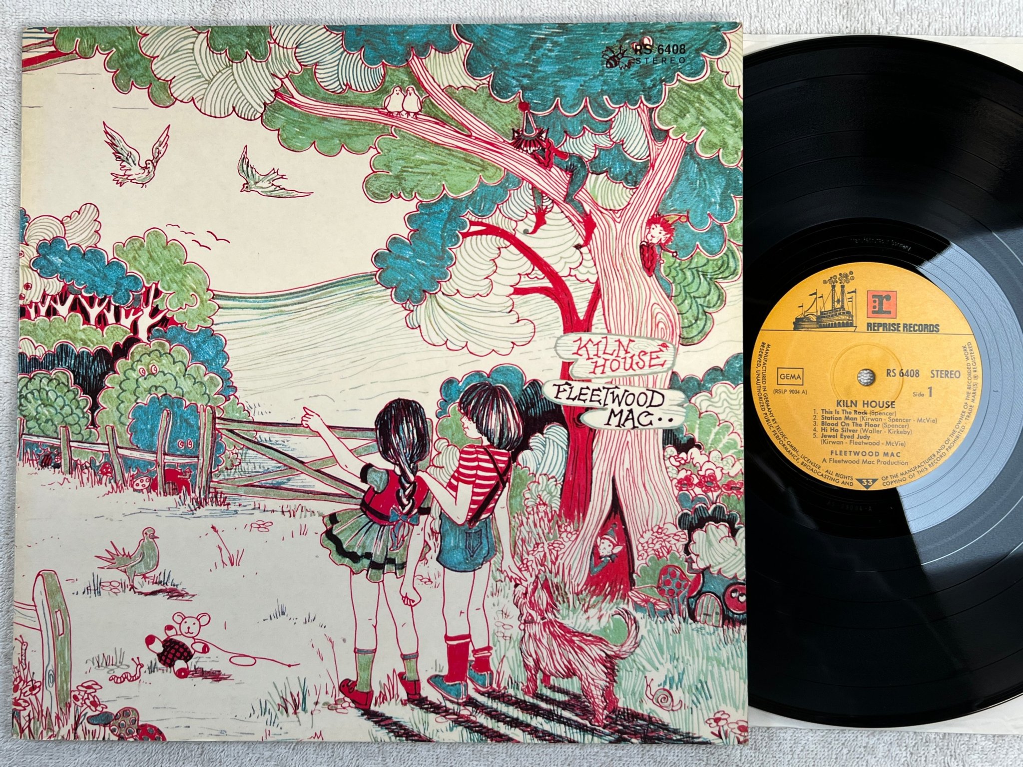 Omslagsbild för skivan FLEETWOOD MAC kiln house LP Ger REPRISE RS 6408