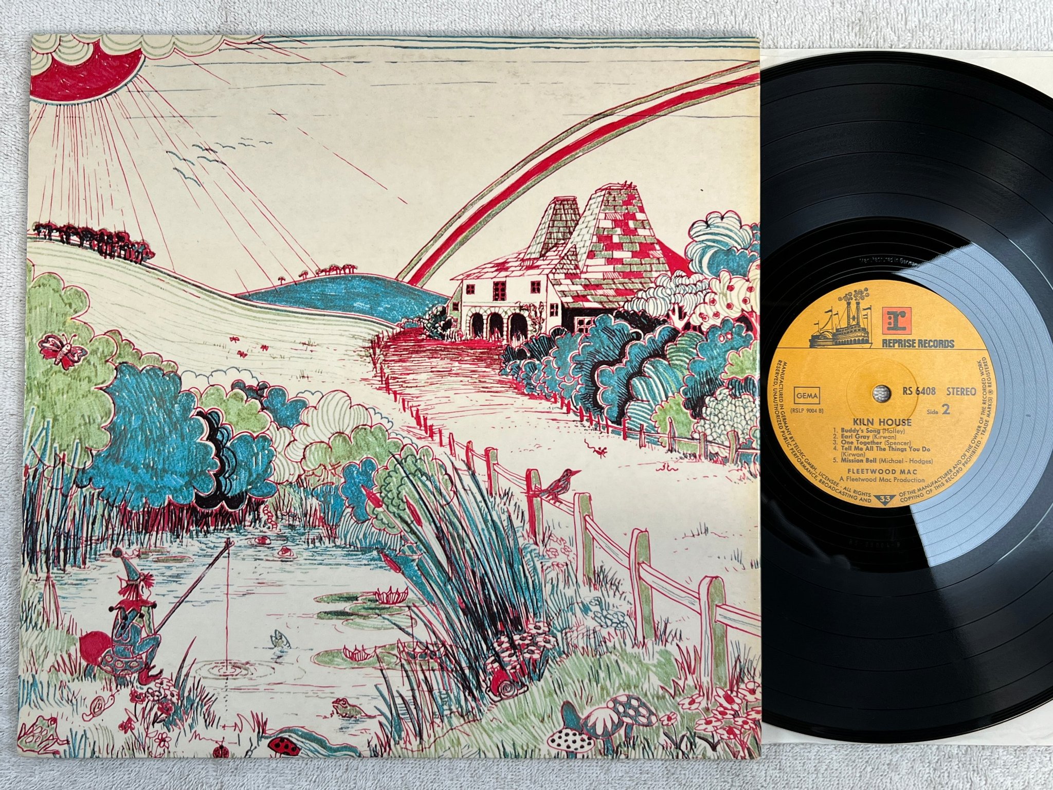 Omslagsbild för skivan FLEETWOOD MAC kiln house LP Ger REPRISE RS 6408