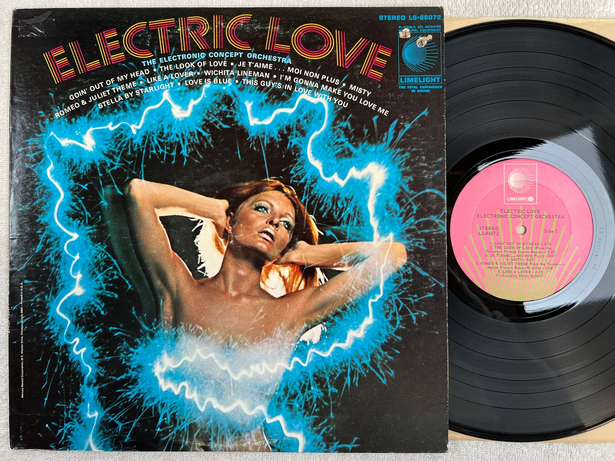 Omslagsbild för skivan ELECTRONIC CONCEPT ORCHESTRA electric love LP US LIMELIGHT LS-86072
