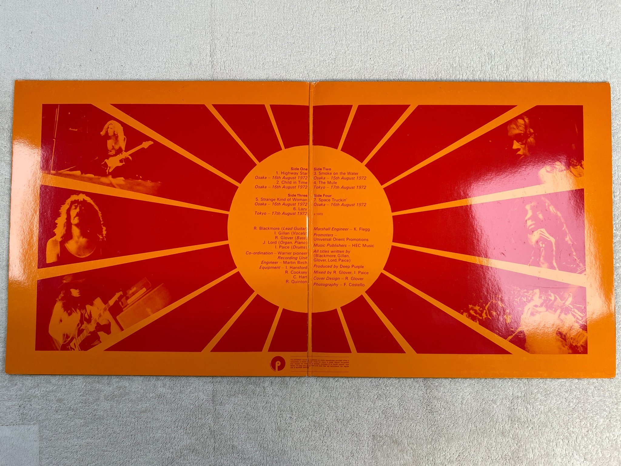 Omslagsbild för skivan DEEP PURPLE made in Japan 2xLP Ger PURPLE 1C 172-93915