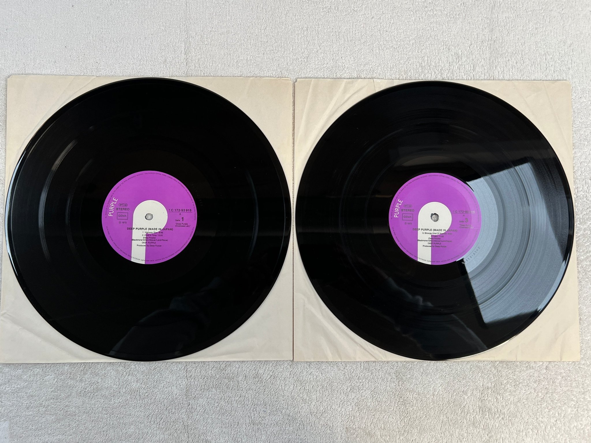 Omslagsbild för skivan DEEP PURPLE made in Japan 2xLP Ger PURPLE 1C 172-93915