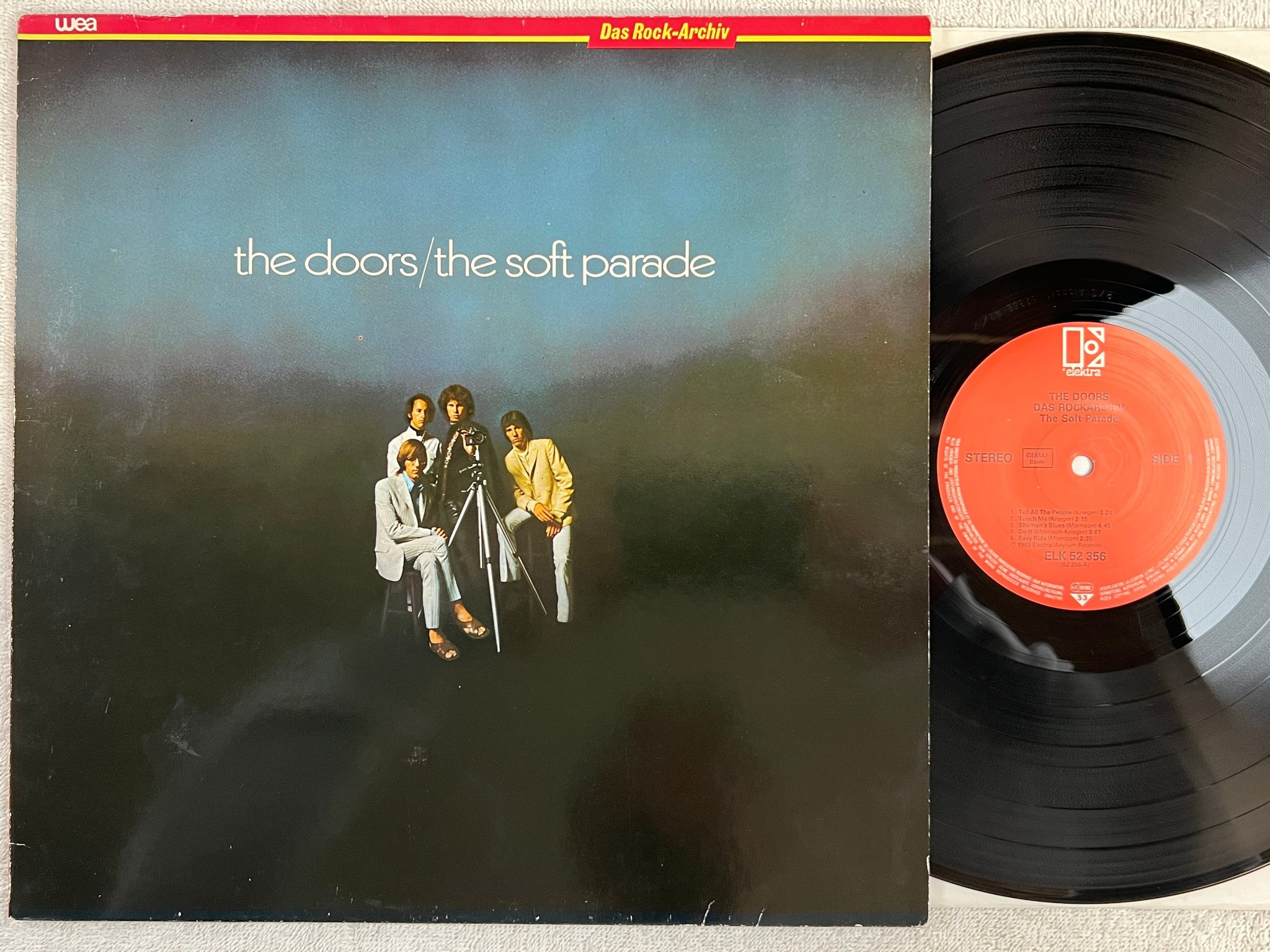 Omslagsbild för skivan THE DOORS the soft parade LP re Ger WEA / ELEKTRA ELK 52356