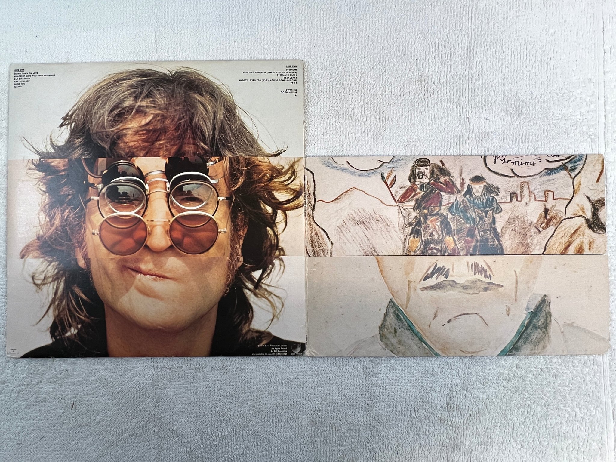 Omslagsbild för skivan JOHN LENNON walls and bridges LP -74 UK APPLE PCTC 253 