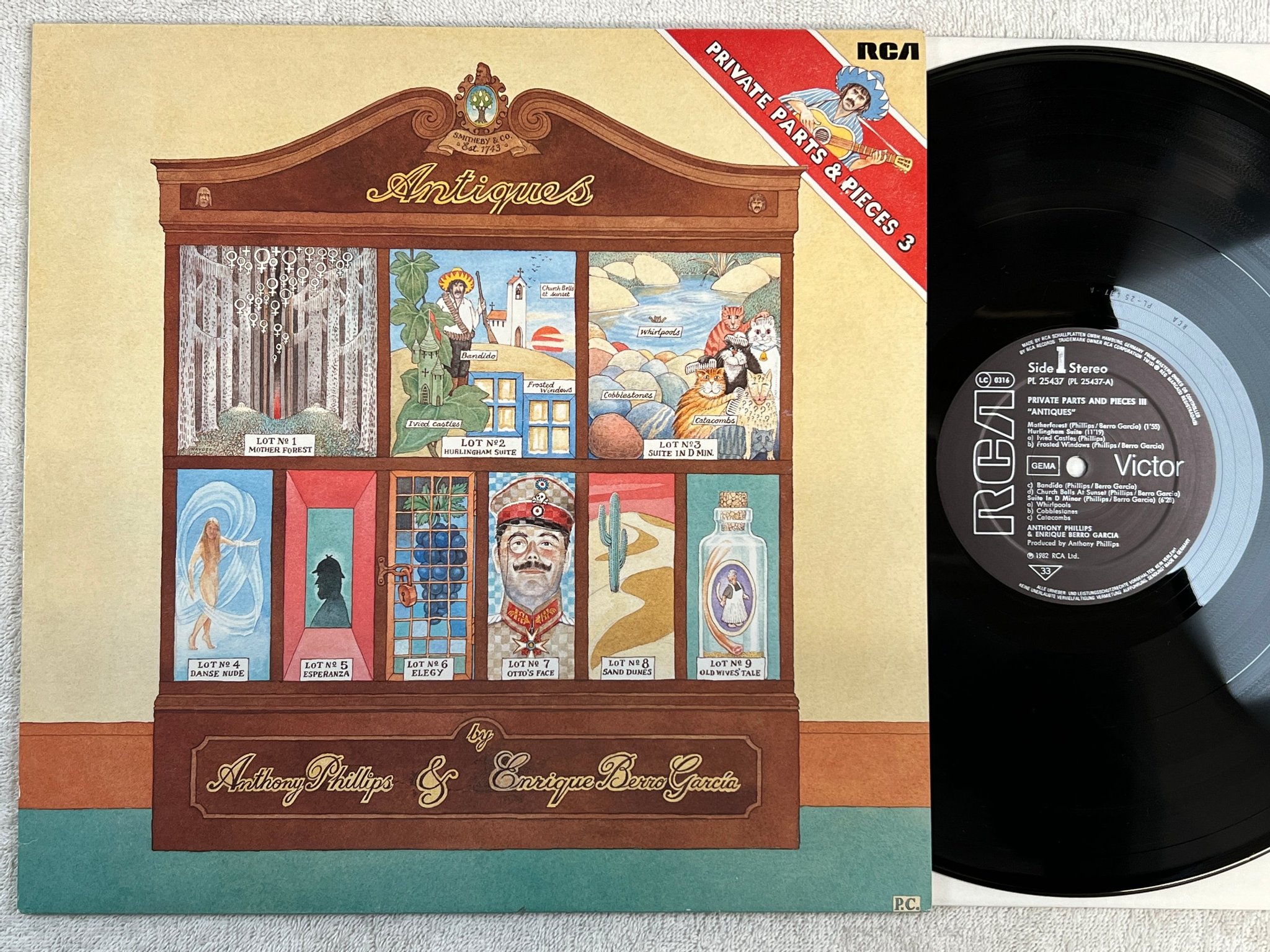 Omslagsbild för skivan ANTHONY PHILIPS antiques LP -82 Ger RCA PL 25437
