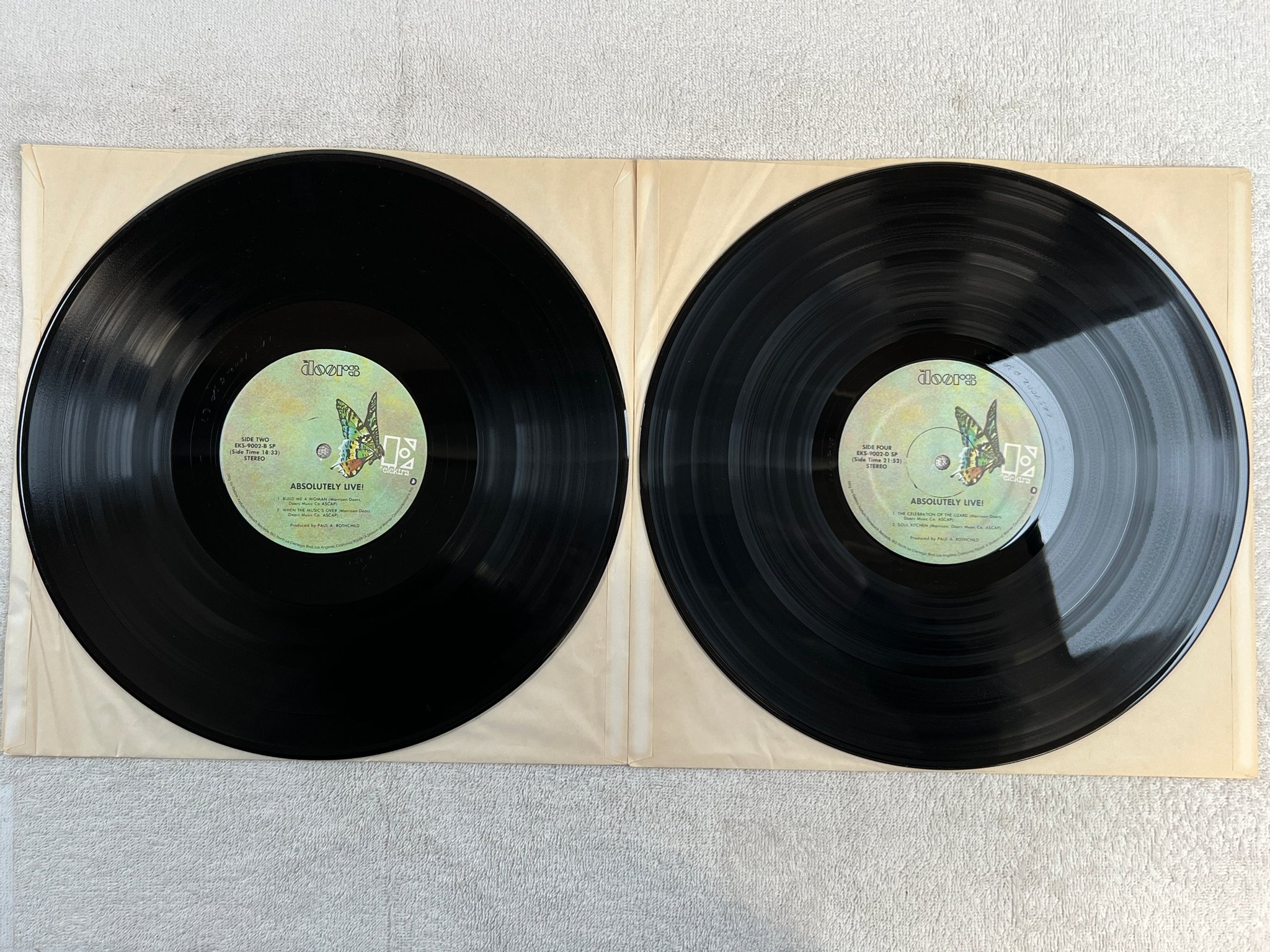 Omslagsbild för skivan DOORS absolutely live! 2xLP US ELEKTRA AKS 9002 SP