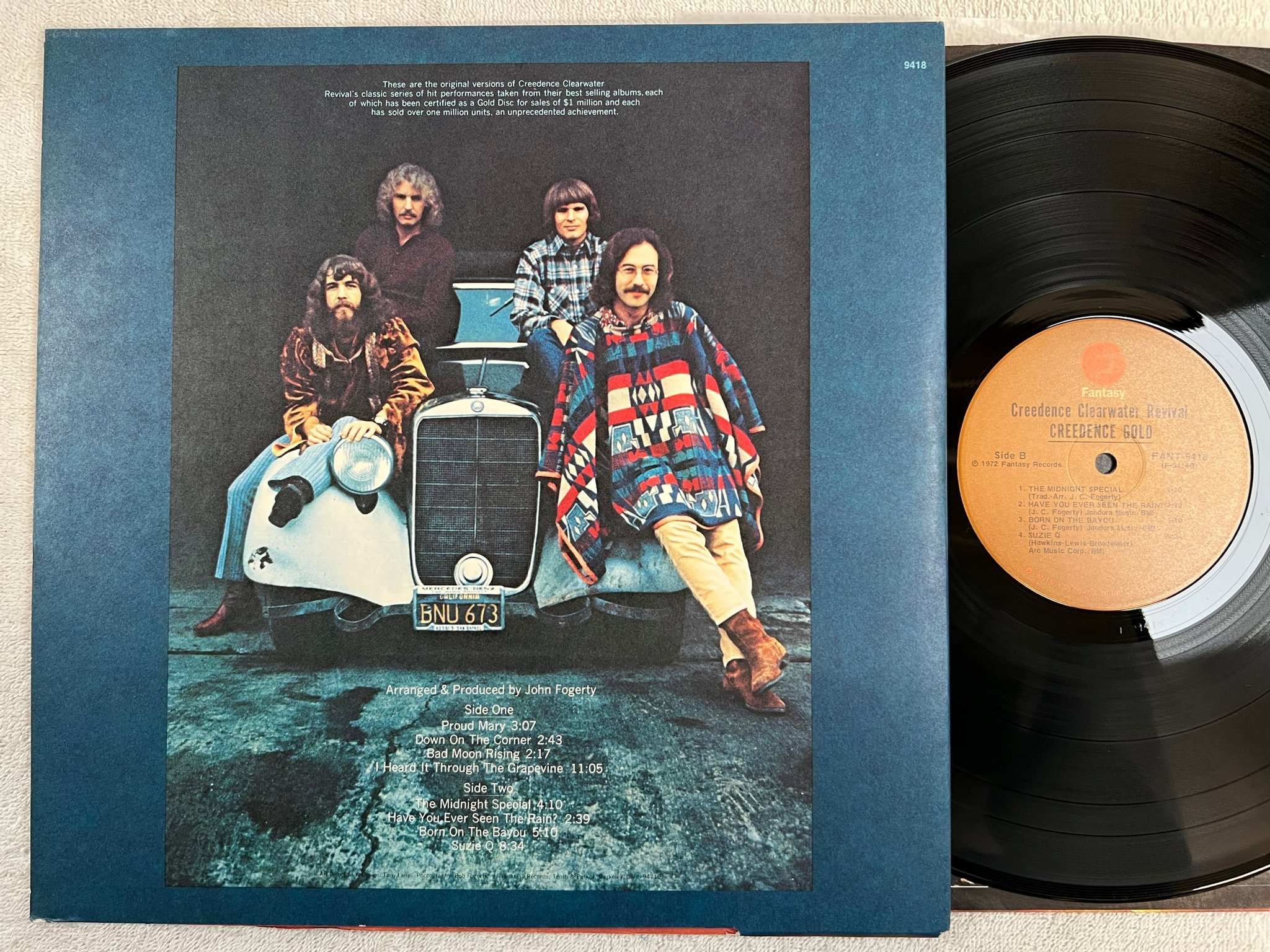 Omslagsbild för skivan CREEDENCE CLEARWATER REVIVAL creedence gold LP re FANTASY FANT 9418