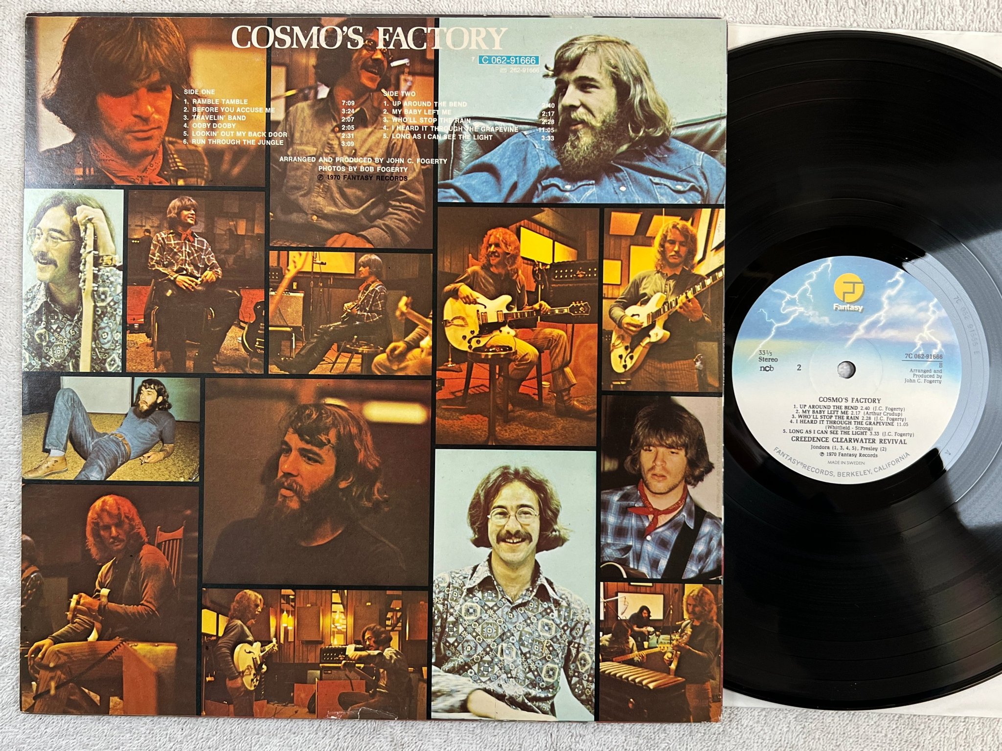 Omslagsbild för skivan CREEDENCE CLEARWATER REVIVAL cosmo's factory LP re ncb FANTASY 7C 062-91666
