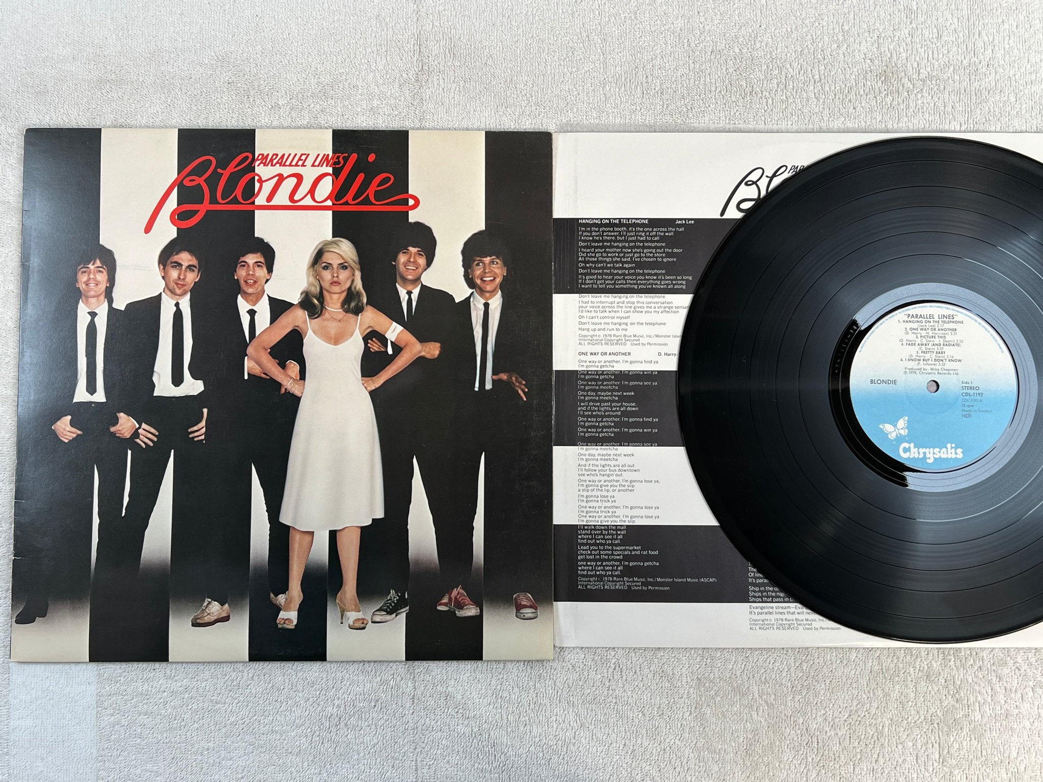 Omslagsbild för skivan BLONDIE parallel lines LP -78 ncb CHRYSALIS CDL-1192