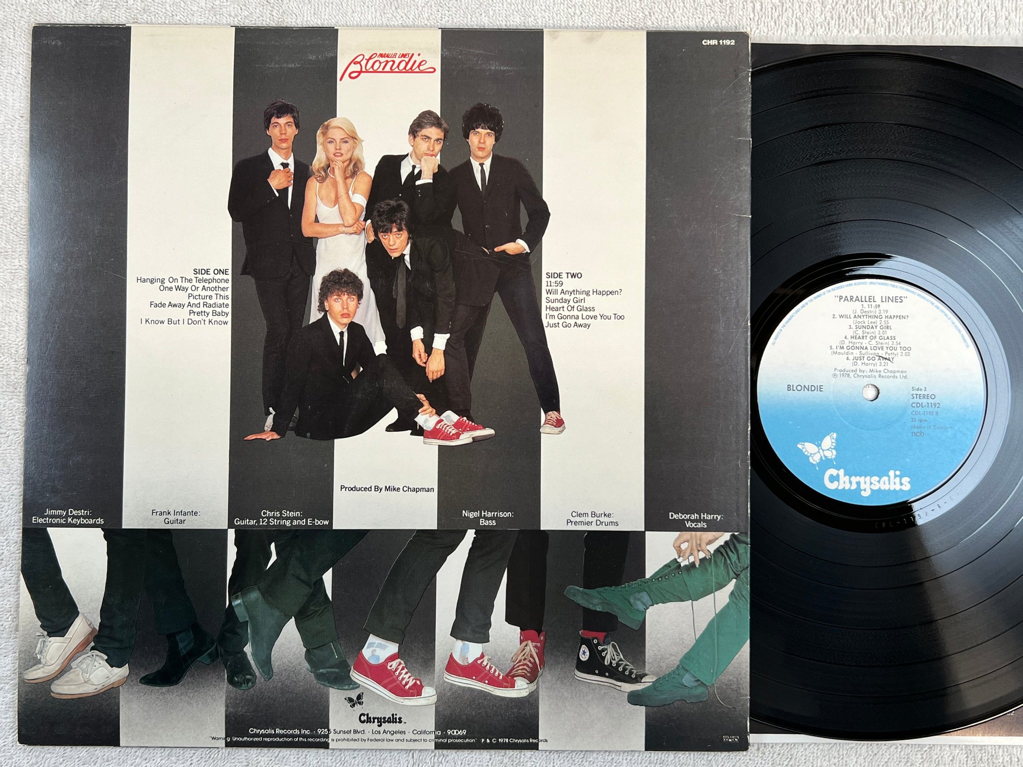 Omslagsbild för skivan BLONDIE parallel lines LP -78 ncb CHRYSALIS CDL-1192