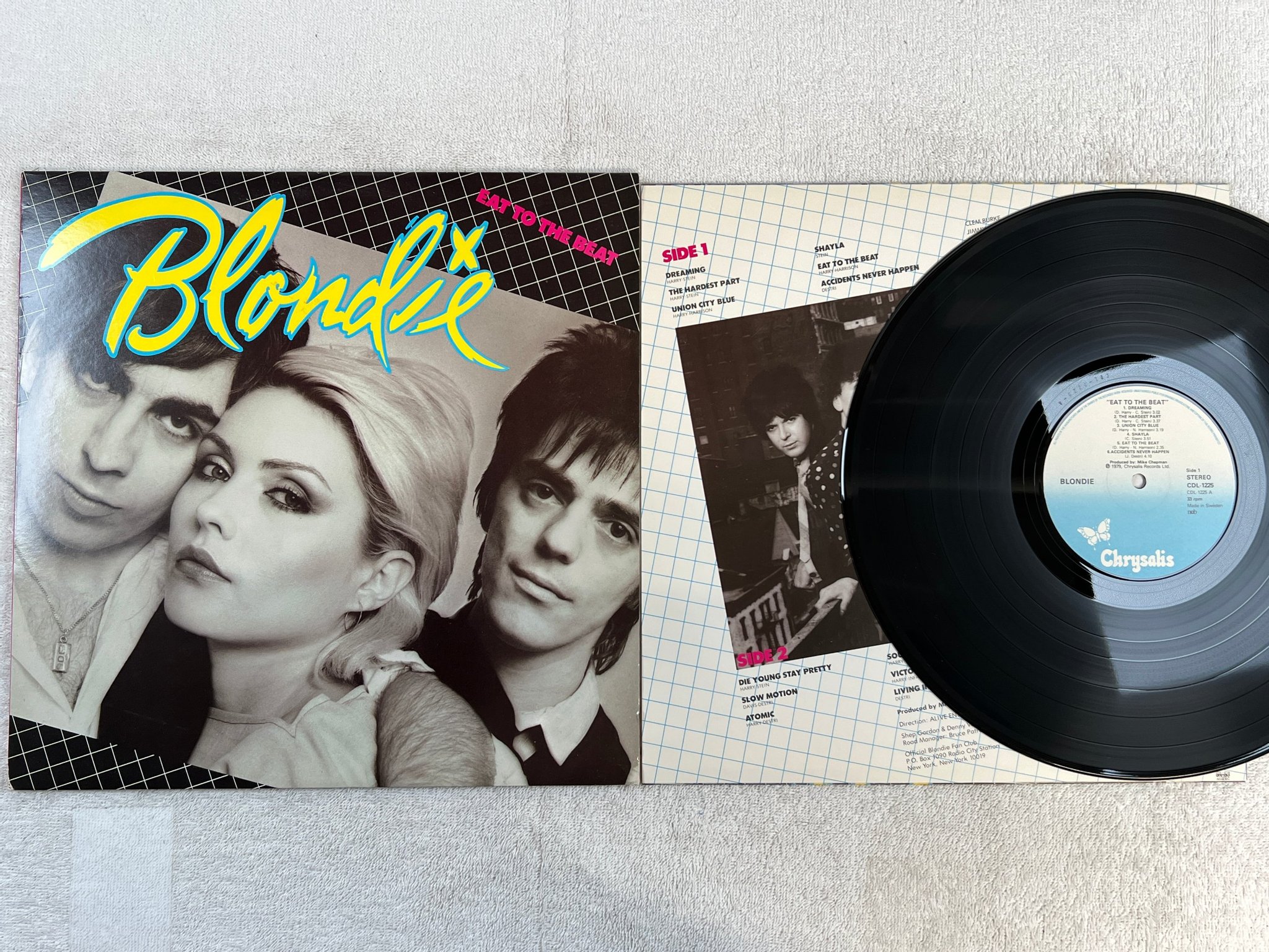 Omslagsbild för skivan BLONDIE eat to the beat LP -79 ncb CHRYSALIS CDL-1225