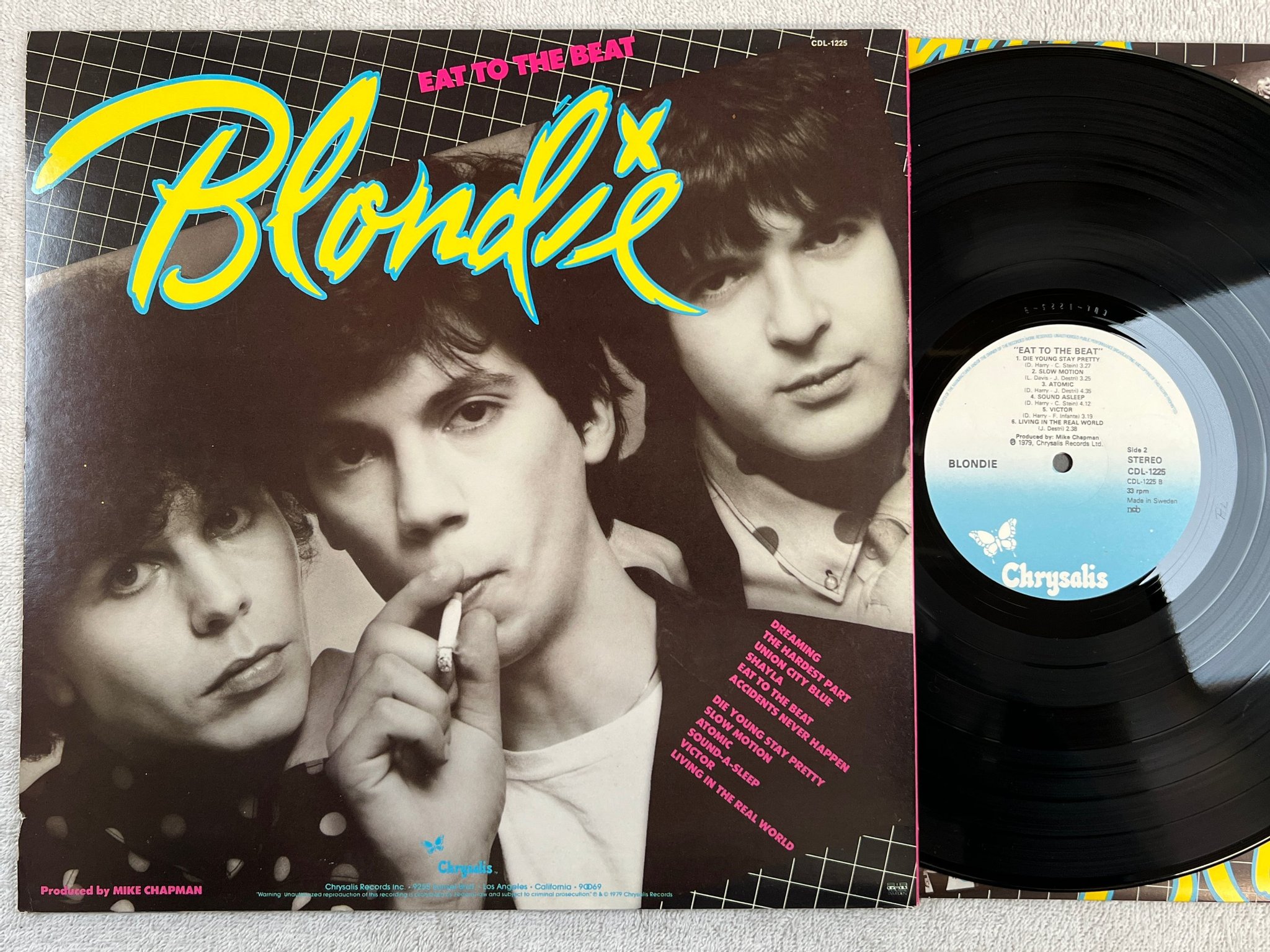 Omslagsbild för skivan BLONDIE eat to the beat LP -79 ncb CHRYSALIS CDL-1225