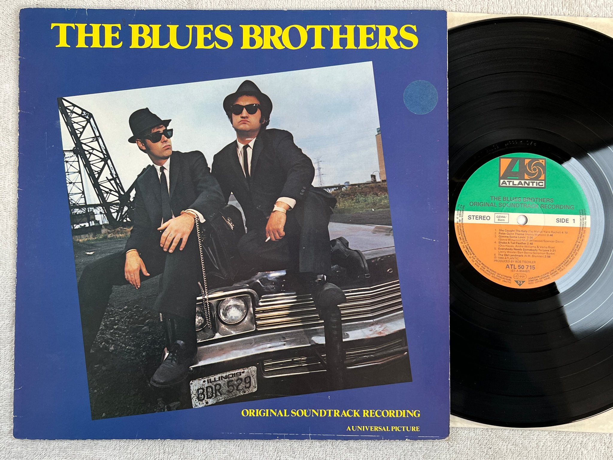 Omslagsbild för skivan THE BLUES BROTHERS LP -80 Ger ATLANTIC ATL 50715 soundtrack