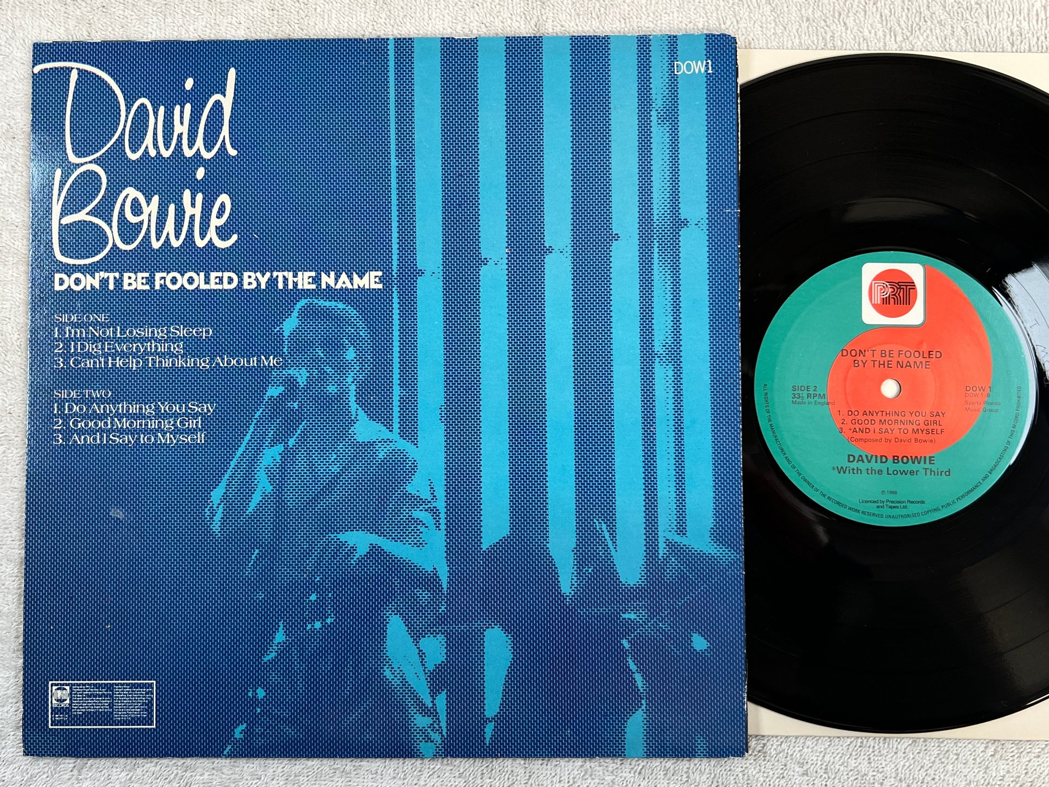 Omslagsbild för skivan DAVID BOWIE by the name 10"lp UK PRT DOW-1