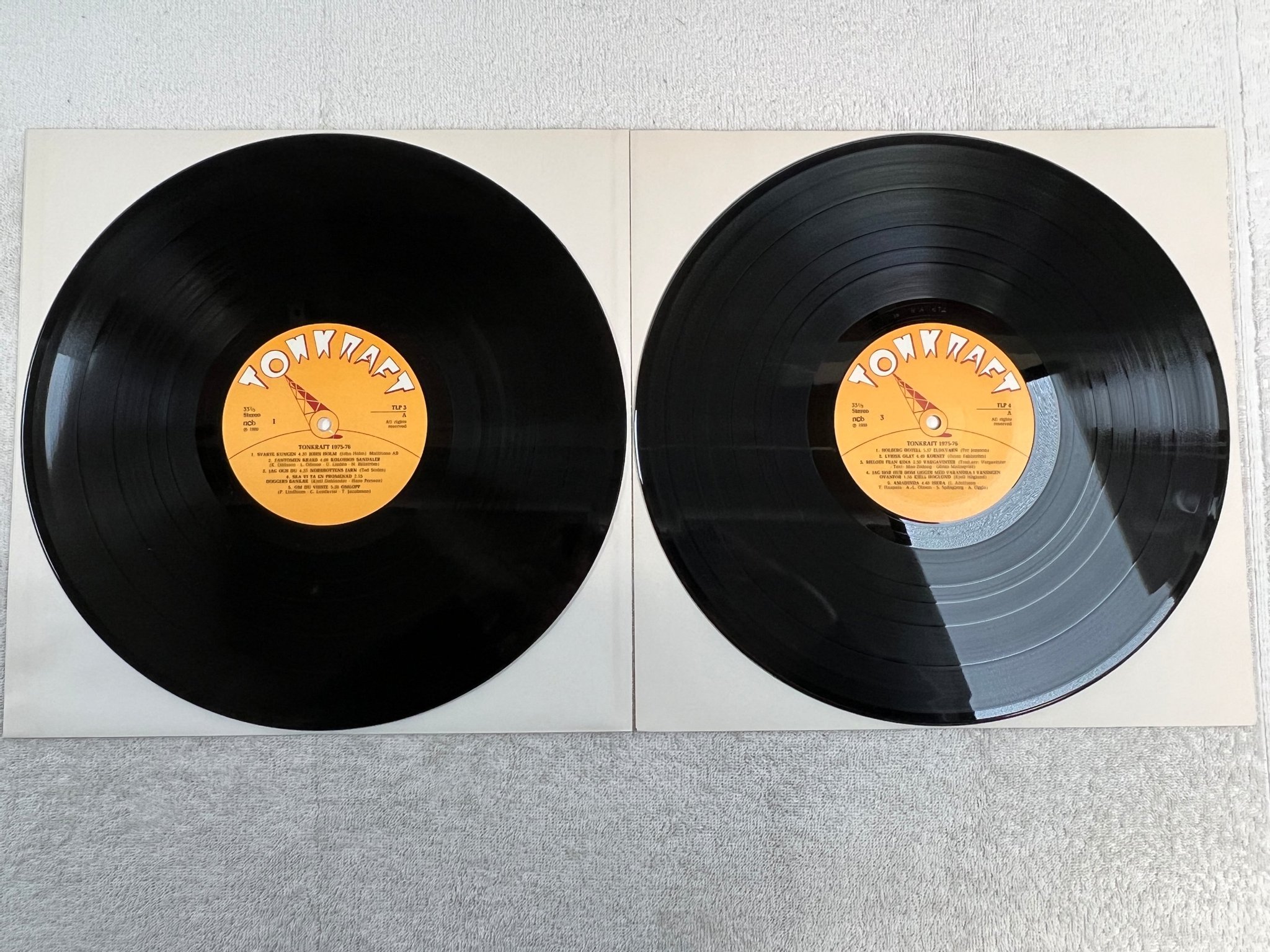 Omslagsbild för skivan VARIOUS tonkraft 1975-76 2xLP -80 Kjell höglund, Fläsket brinner, Elda med höns 