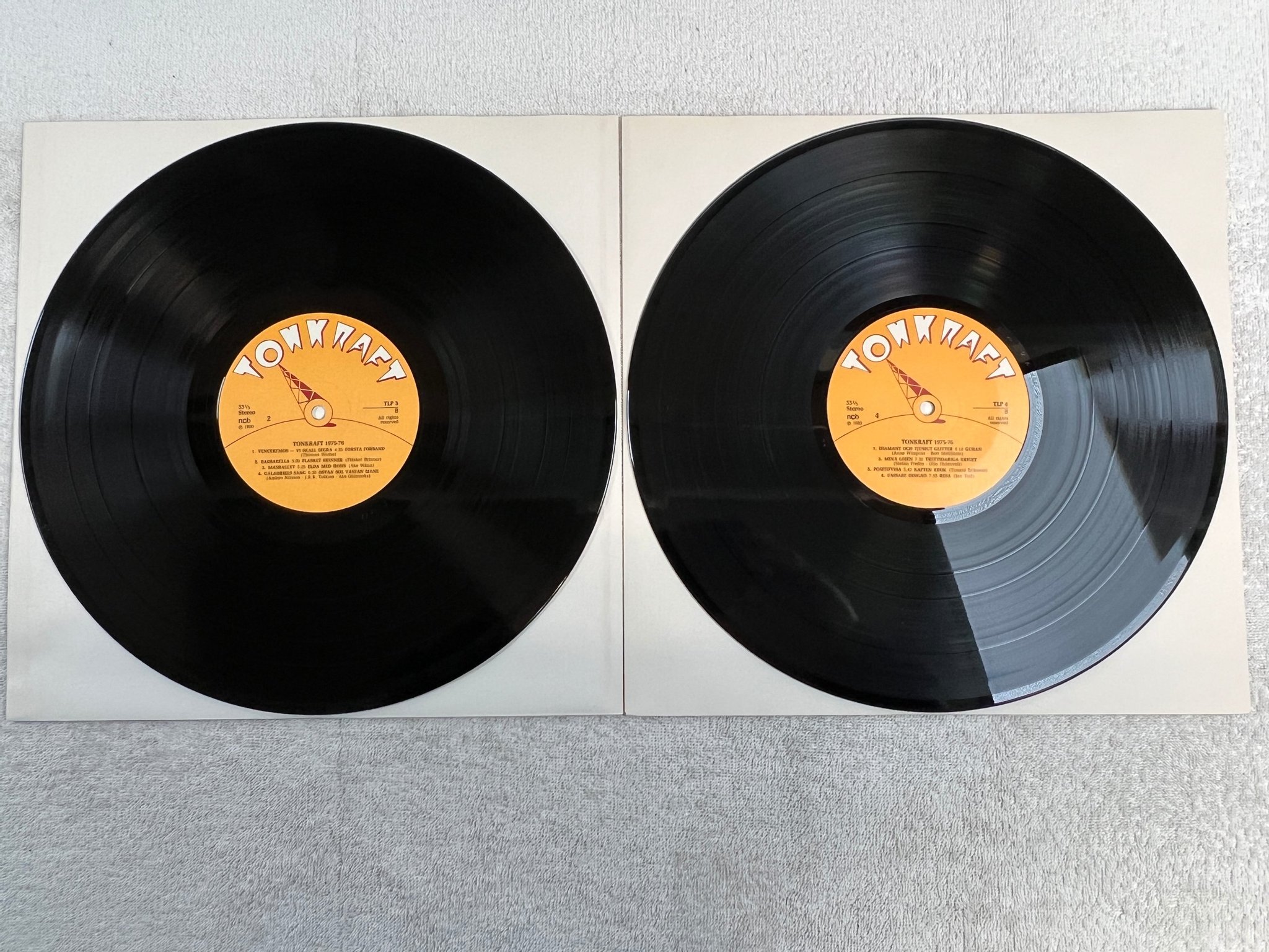 Omslagsbild för skivan VARIOUS tonkraft 1975-76 2xLP -80 Kjell höglund, Fläsket brinner, Elda med höns 