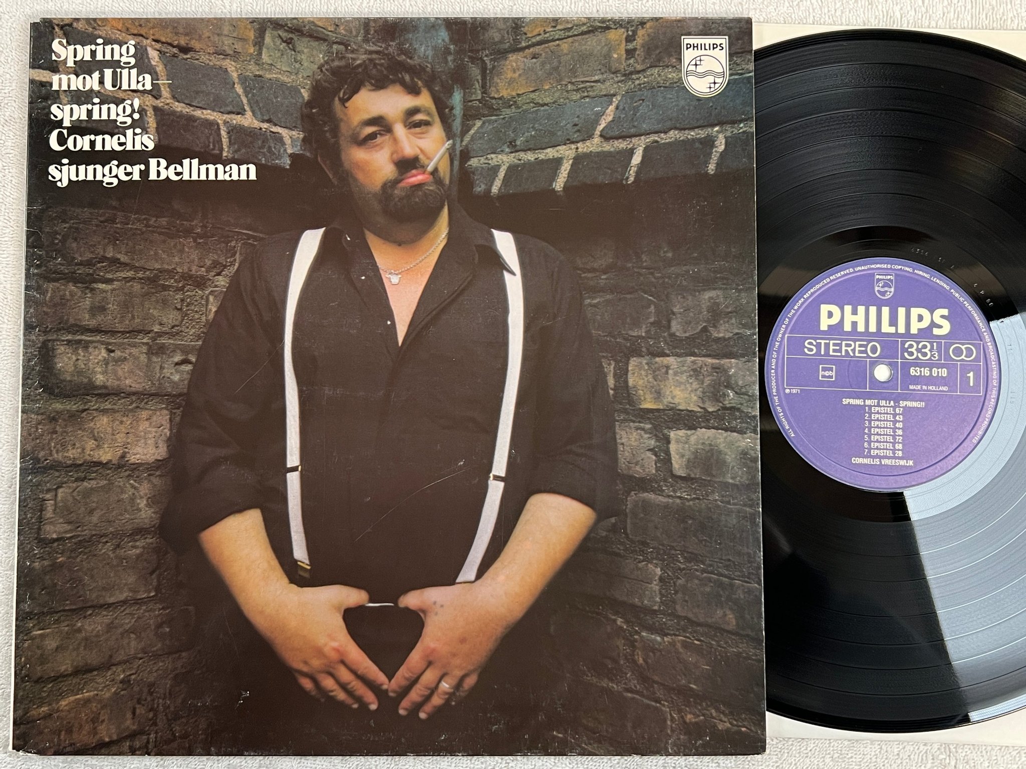 Omslagsbild för skivan CORNELIS VREESWIJK SPRING MOT ULLA - SPRING! LP re PHILIPS 6316010