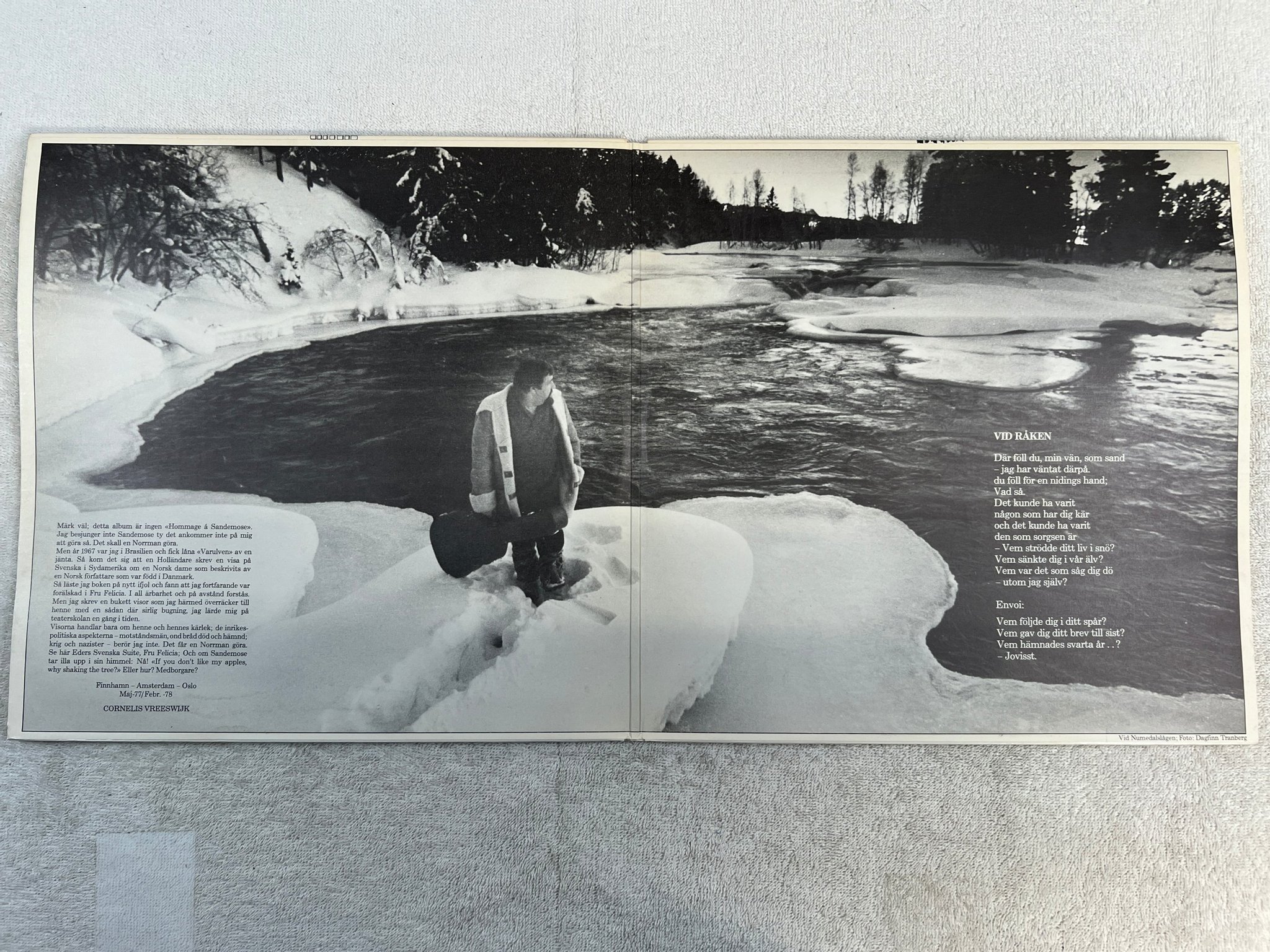 Omslagsbild för skivan CORNELIS VREESWIJK Felicia's svenska suite 2xLP Norway DB RECORDS DBLP 002