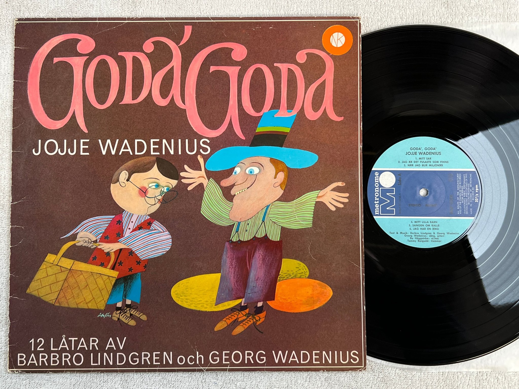 Omslagsbild för skivan JOJJE WADENIUS goda' goda' LP -69 METRONOME MLP 15350 ** Classic **