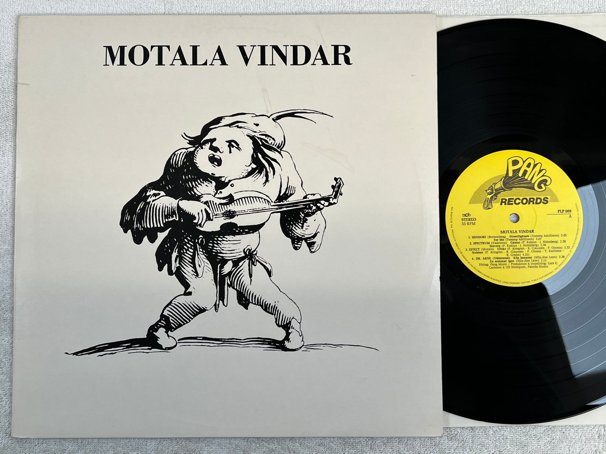 Omslagsbild för skivan V/A motala vindar LP Swe PANG PLP 009 