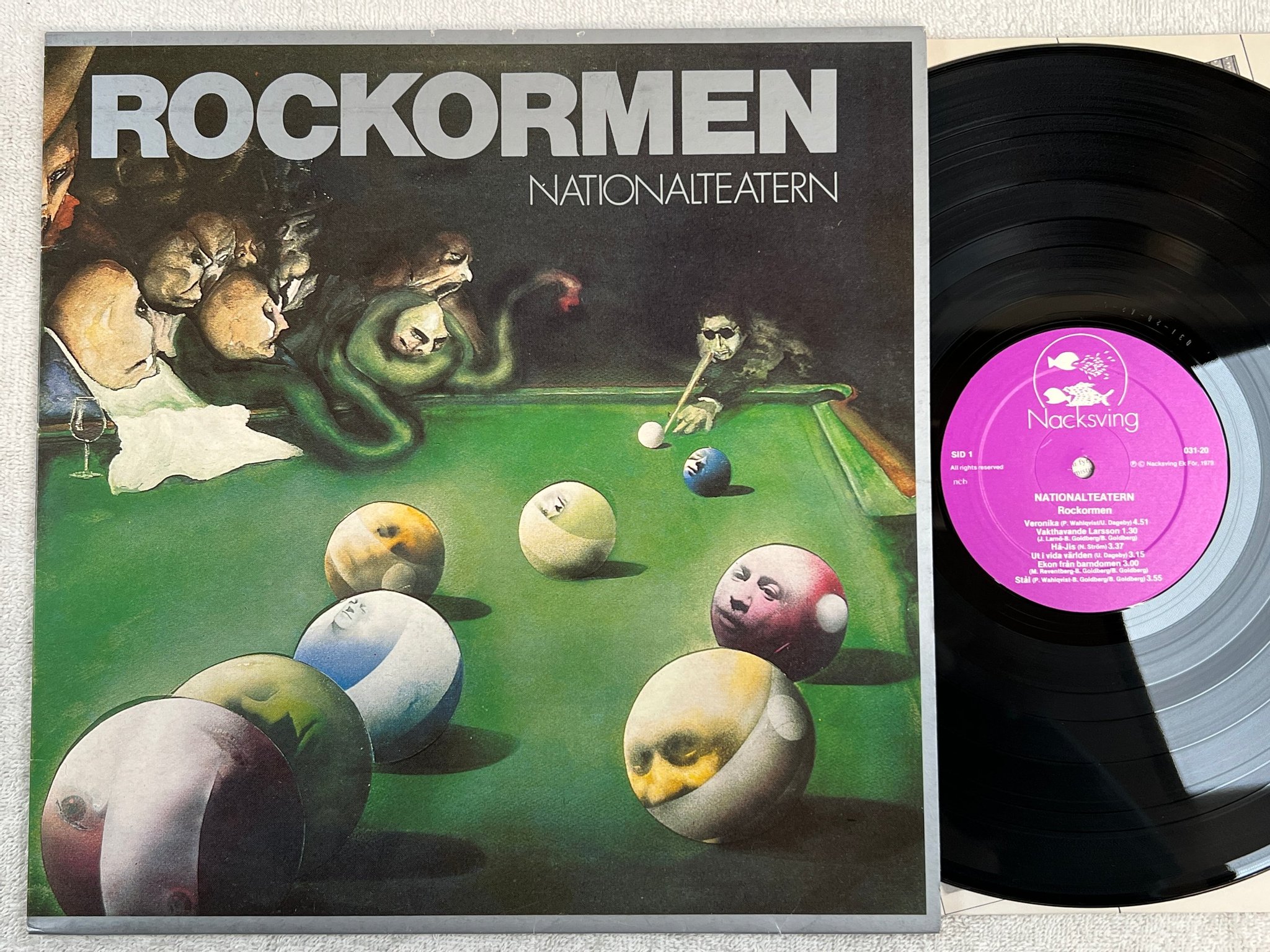 Omslagsbild för skivan NATIONALTEATERN rockormen LP -79 NACKSVING 031-20