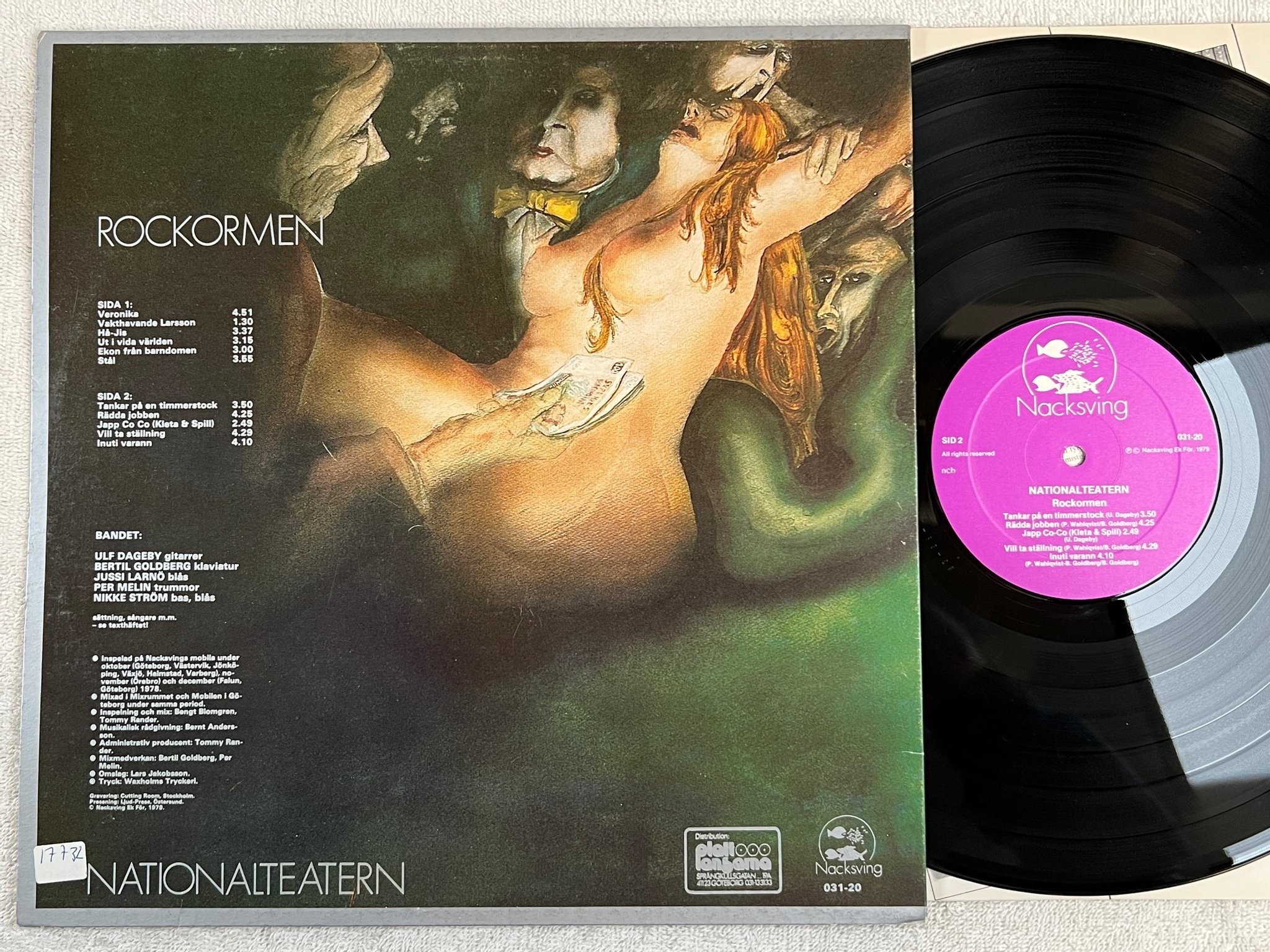 Omslagsbild för skivan NATIONALTEATERN rockormen LP -79 NACKSVING 031-20