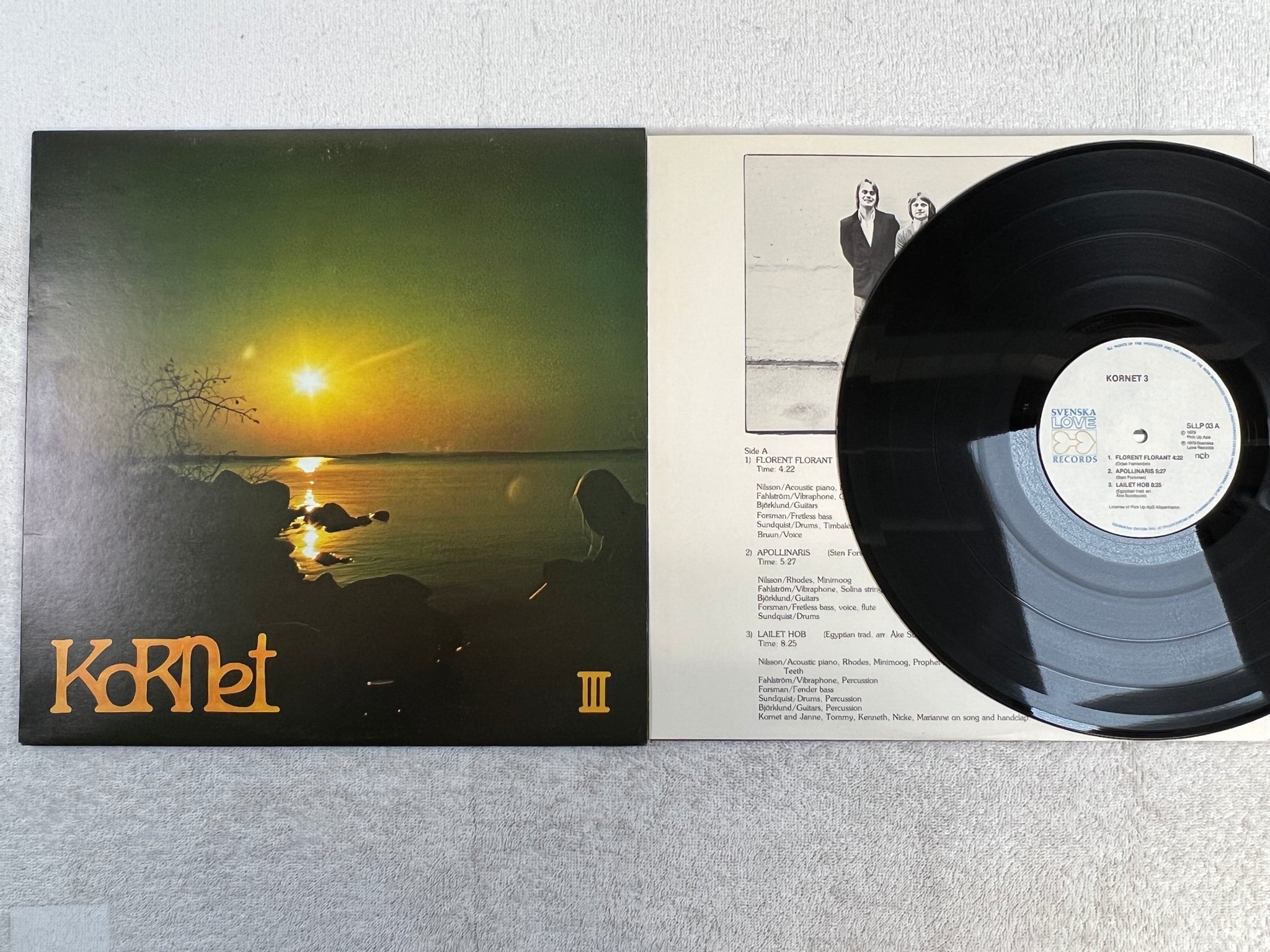 Omslagsbild för skivan KORNET 3 LP -79 SVENSKA LOVE SLLP 03